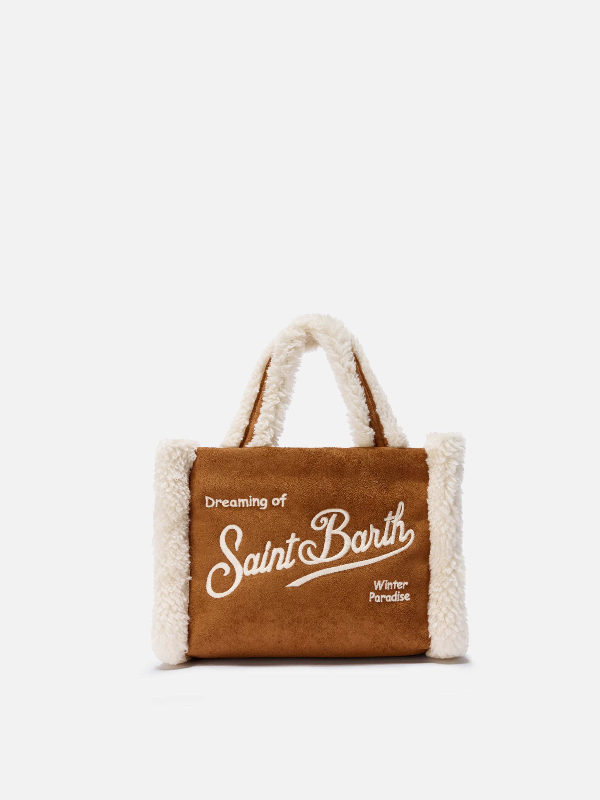 mc2-saint-barth-borsa-a-mano-vanity-mini-shearling-cammello image 1
