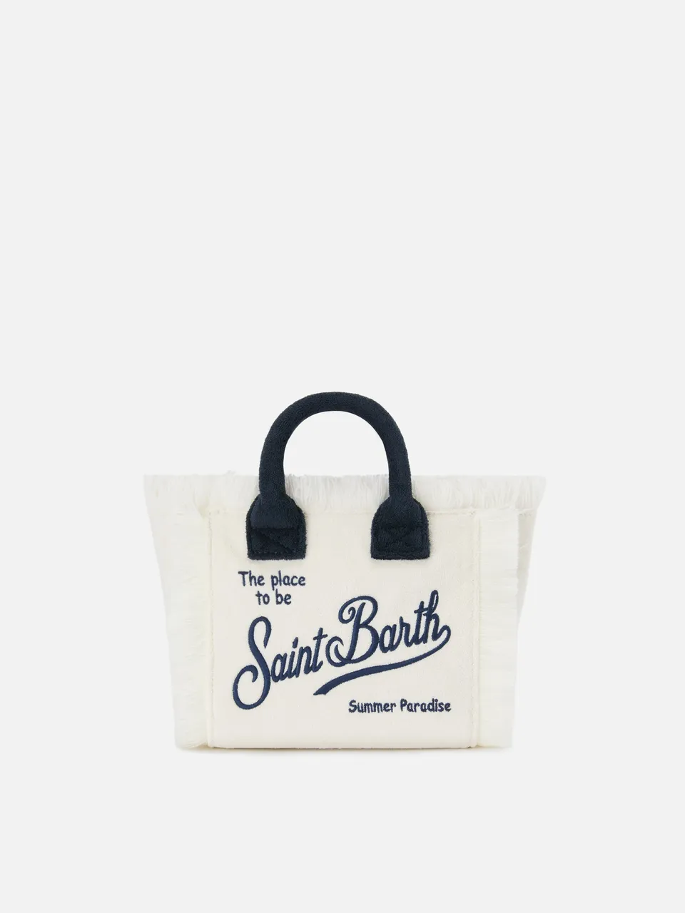 mc2-saint-barth-borsa-vanity-mini-in-spugna-bianca-con-logo-ricamato image 1