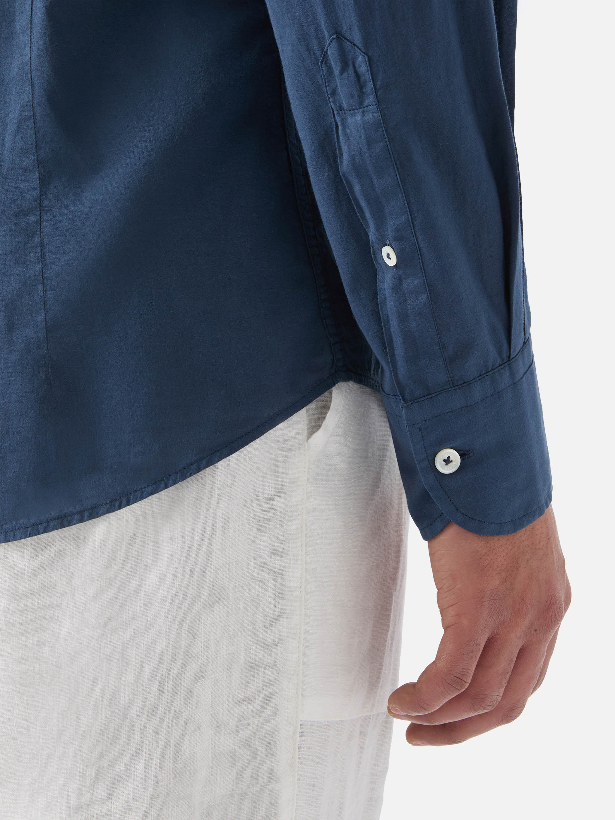 mc2-saint-barth-chemise-ice-camicia-uomo-in-voile-di-cotone-blu-navy image 4
