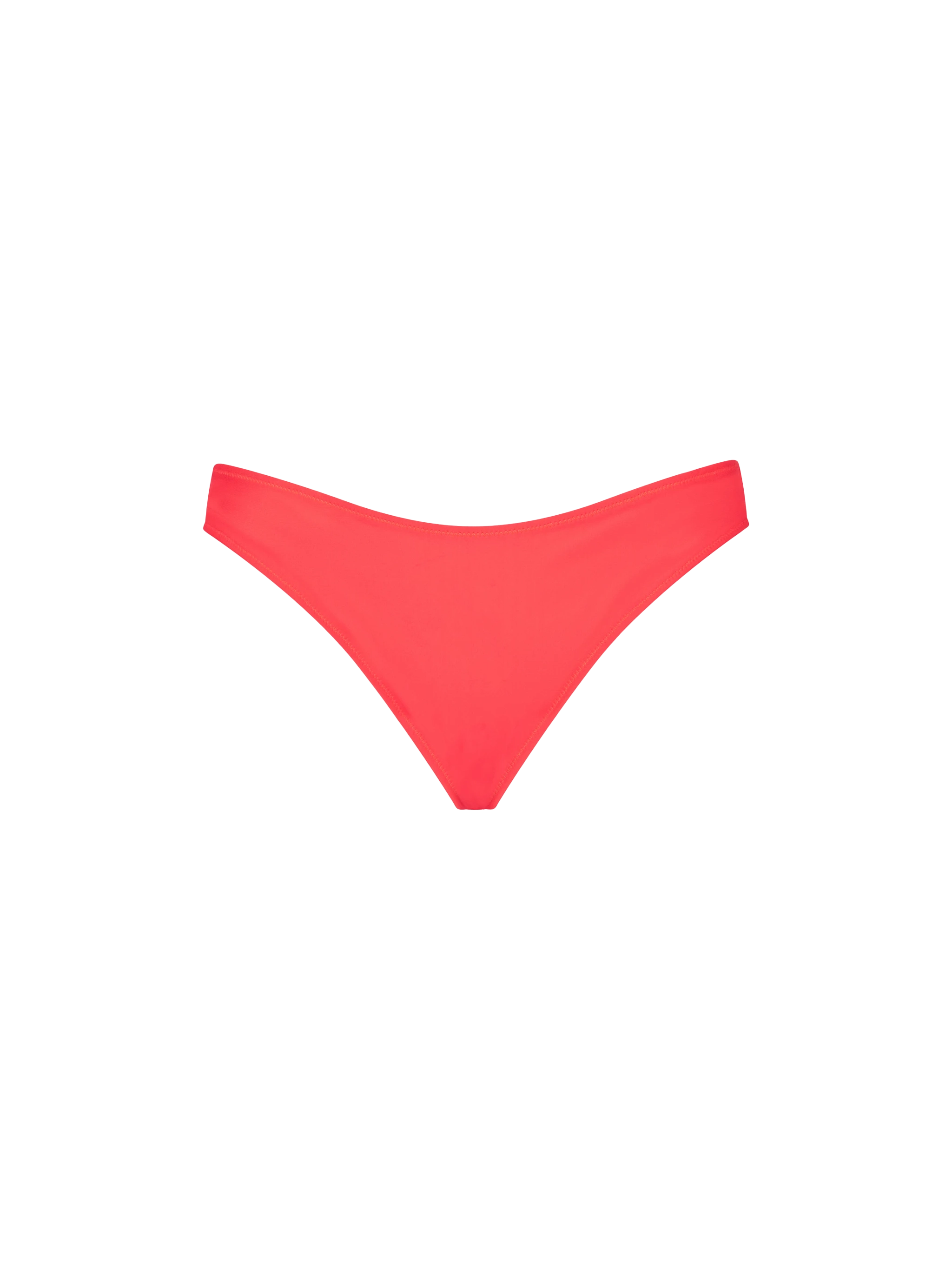 mc2-saint-barth-elise-slip-mare-donna-rosso-fluo-chiuso-sui-fianchi image 1