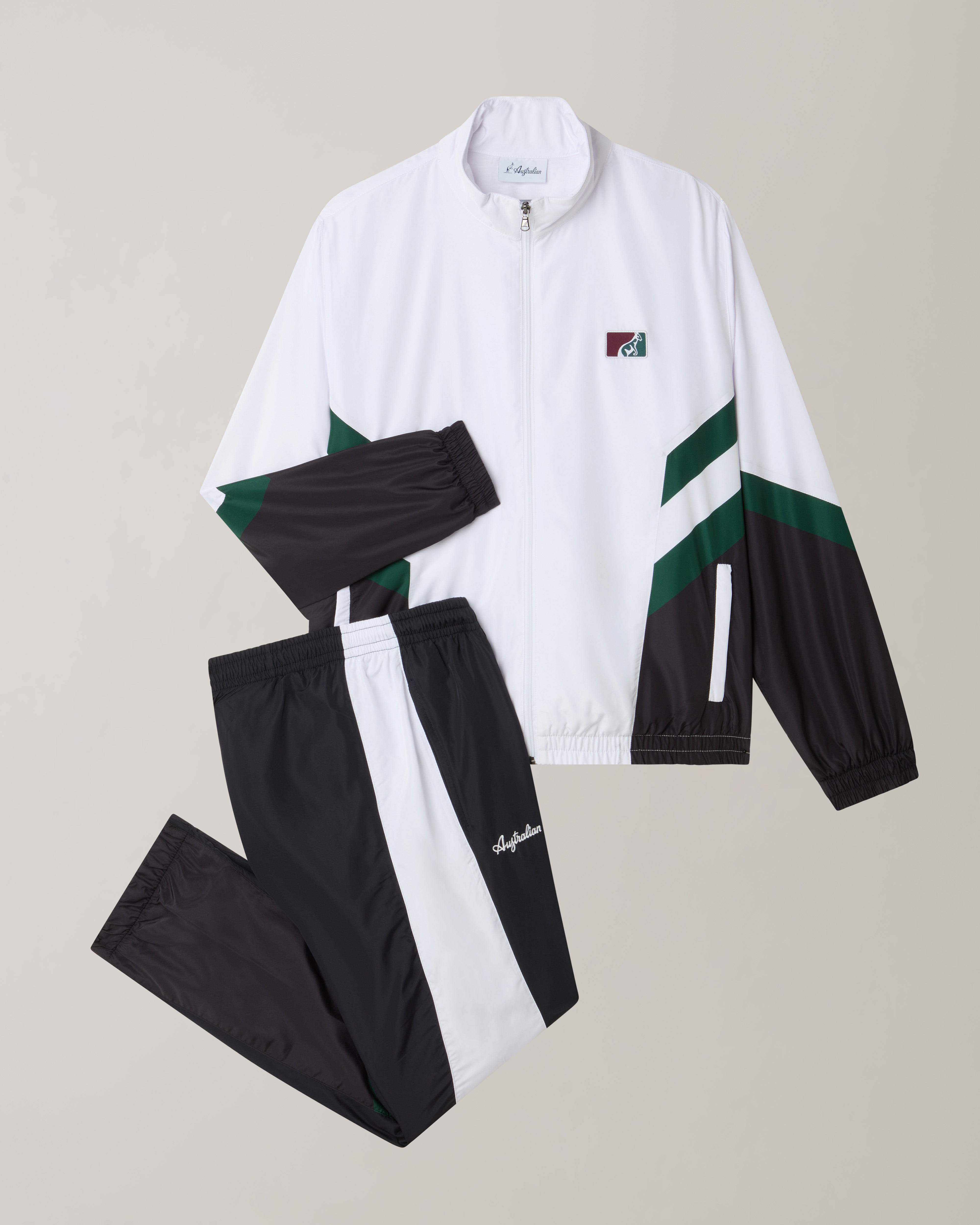 australian-classic-tracksuit-tuta-completa-bianca-foderata-smash image 8