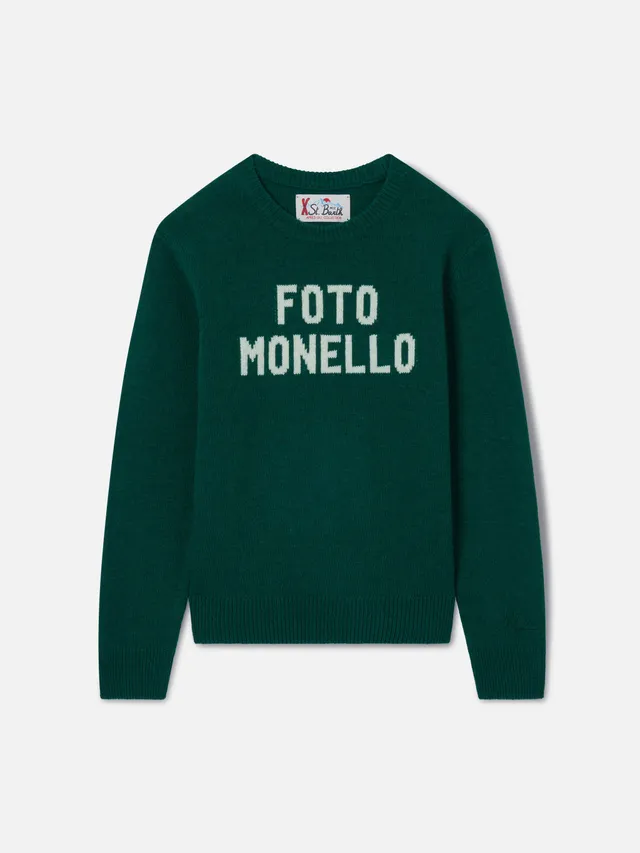 maglia-girocollo-mc2-saint-barth-douglas-verde-con-intarsio-foto-monello image 1