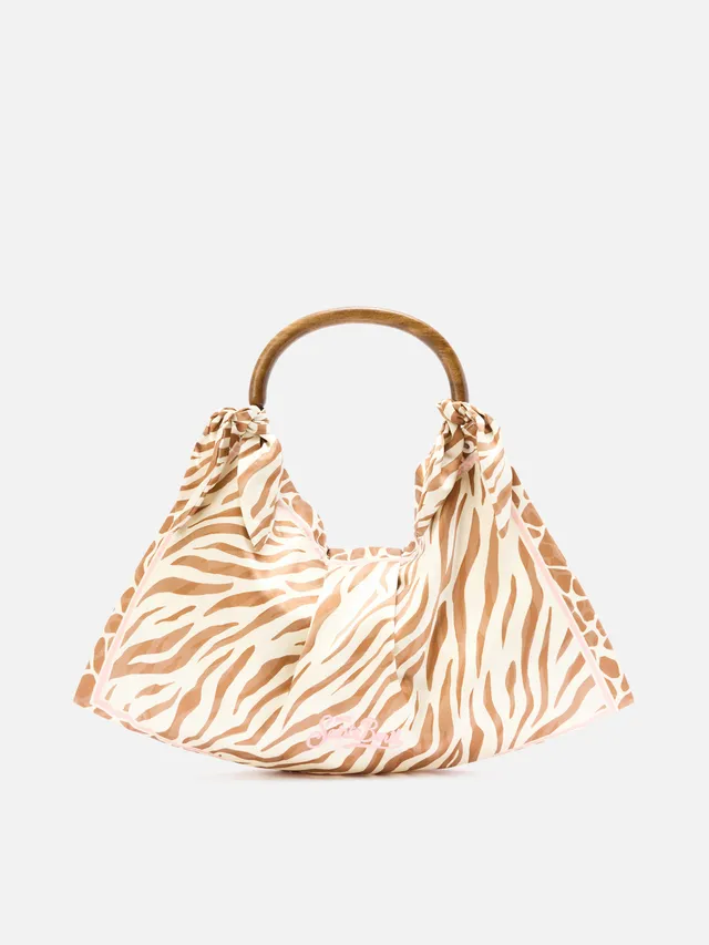 mc2-saint-barth-foulard-borsa-seta-animalier-con-manico-legno-28x17x8-cm image 1