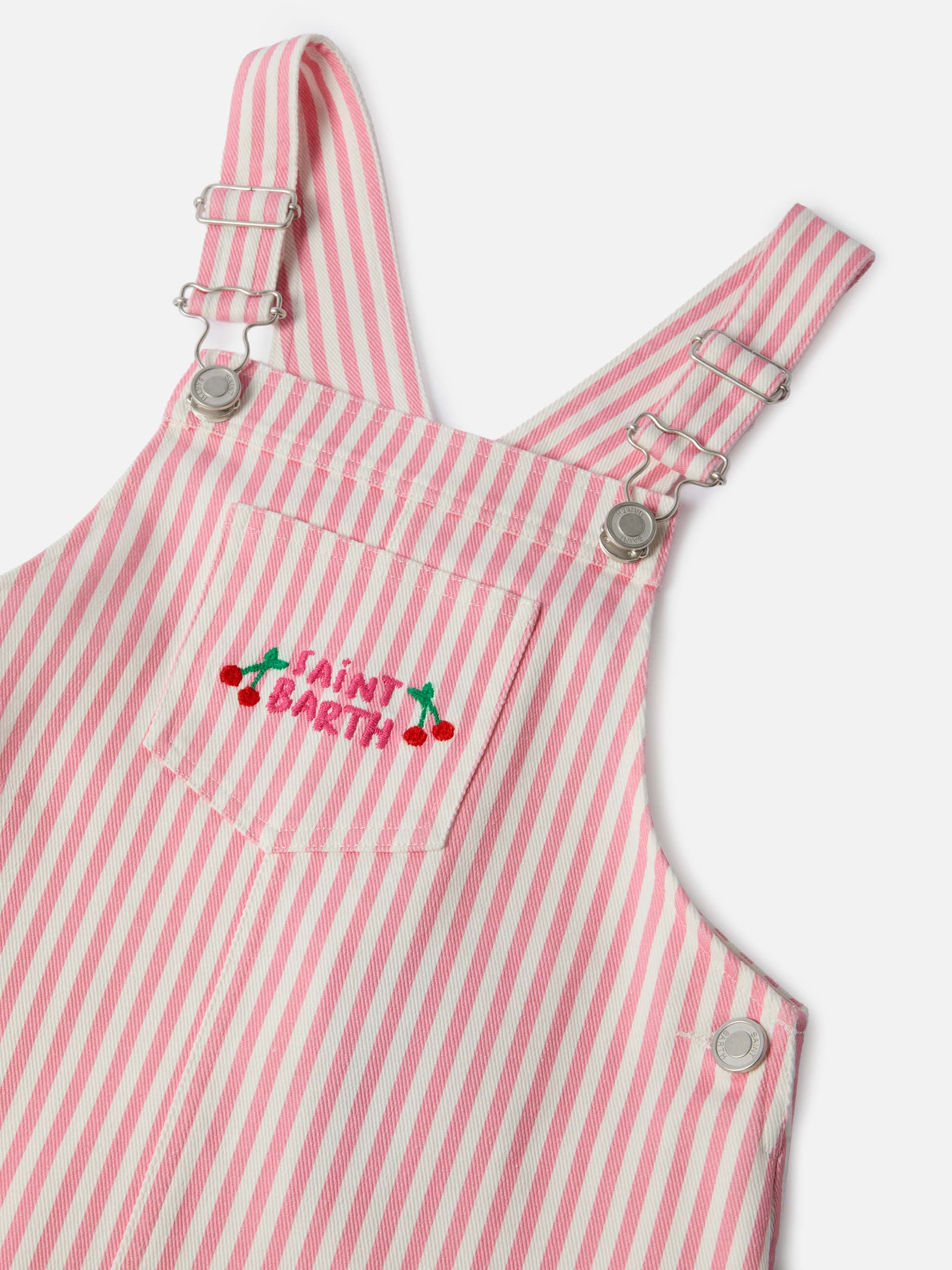 mc2-saint-barth-tecla-jr-vestito-salopette-bambina-denim-rigato-rosa image 3