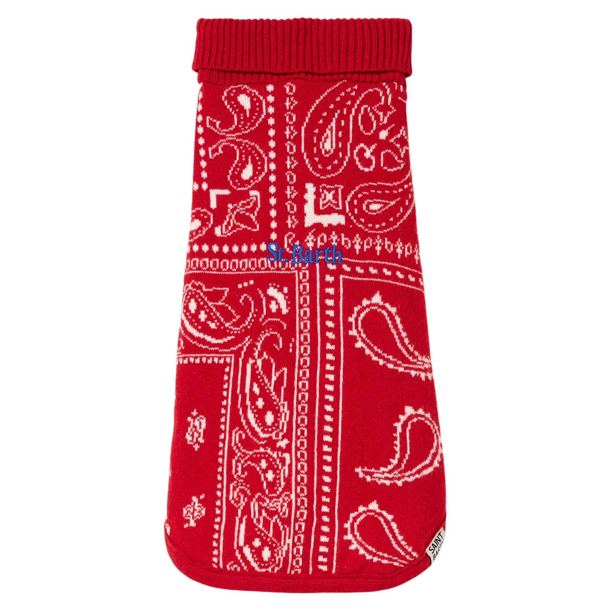 mc2-saint-barth-maglioncino-cane-pdog001-bandana-rossa-dolcevita image 4