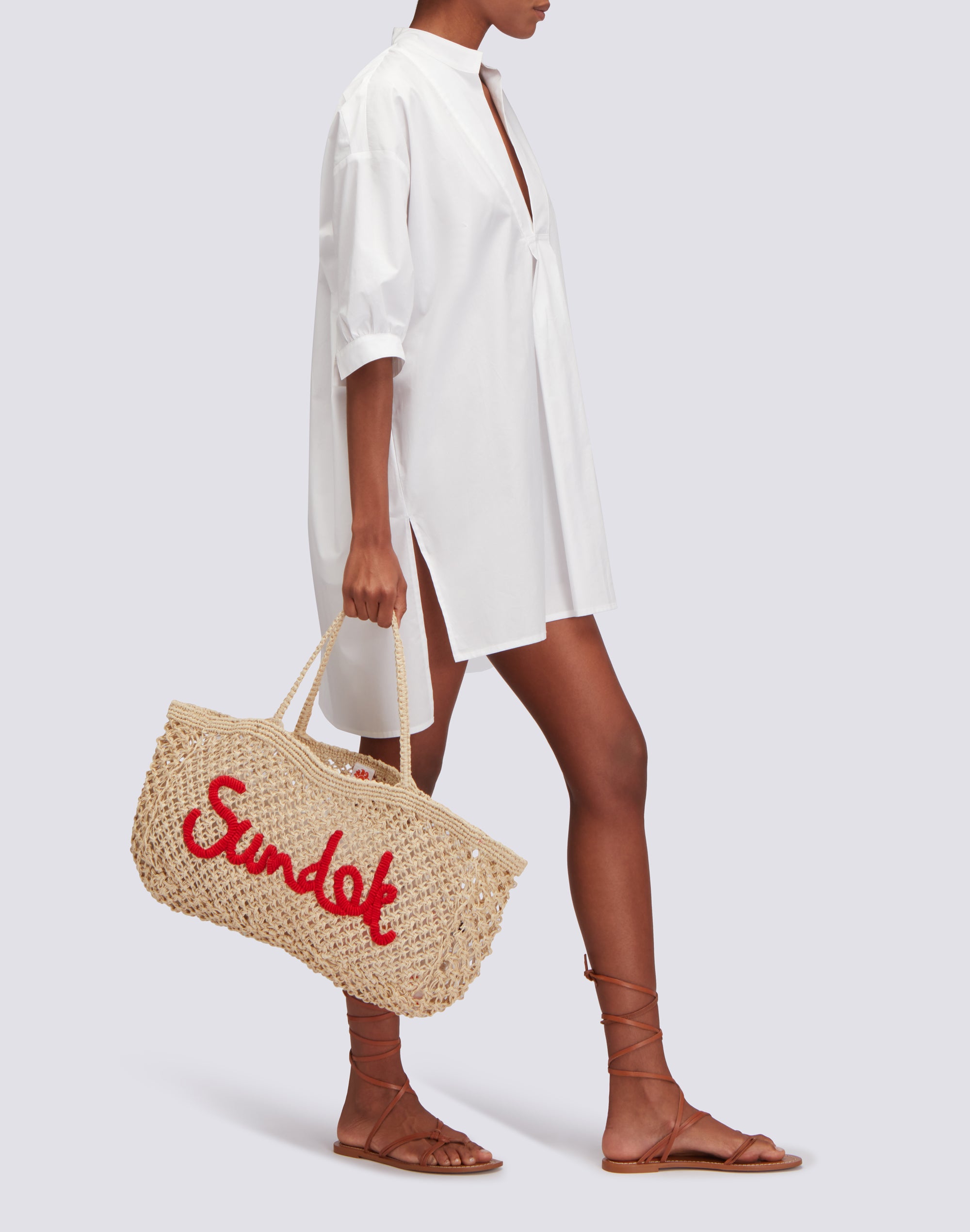sundek-blusa-donna-in-cotone-popeline-anche-abito-corto image 4