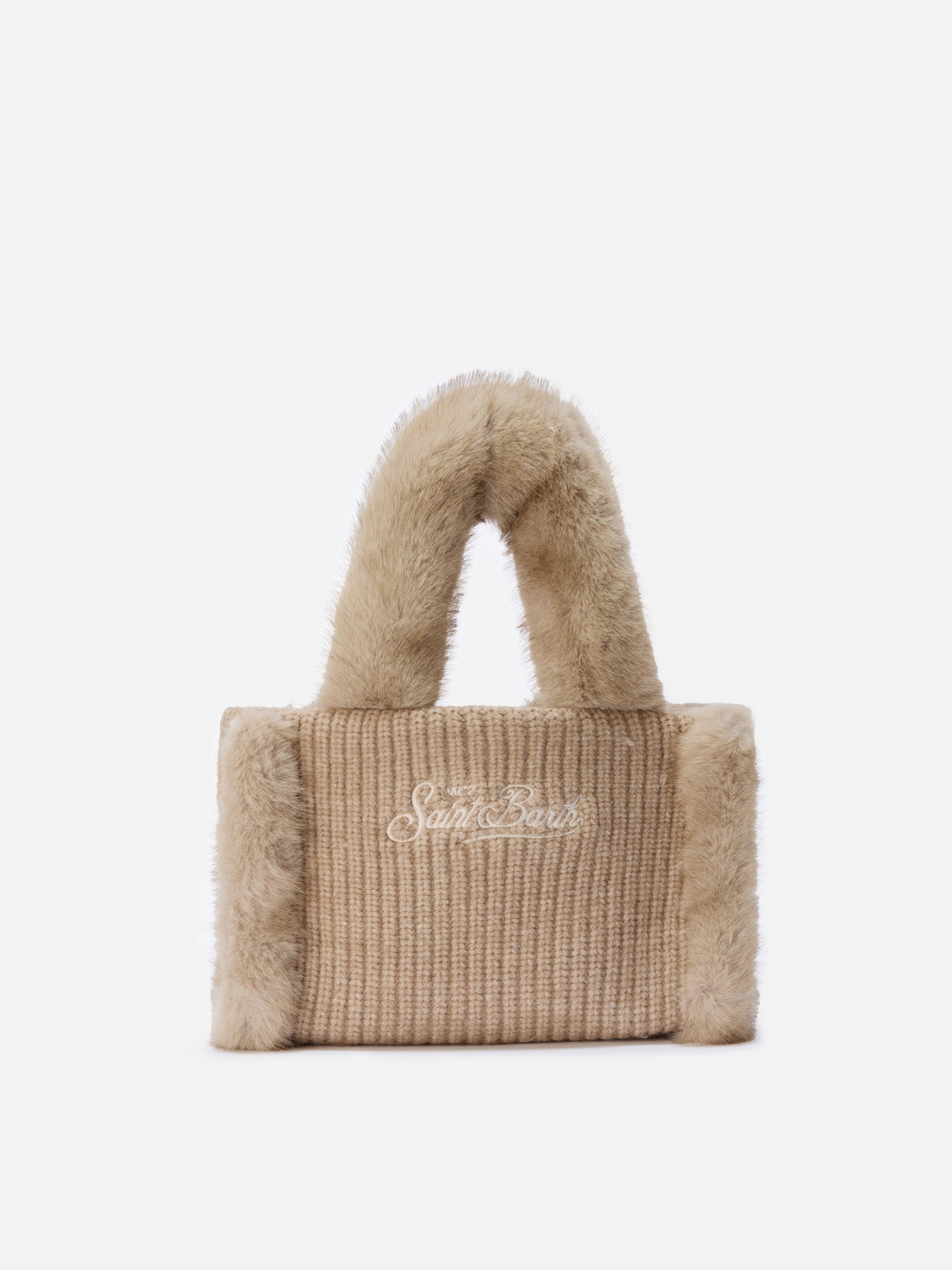mc2-saint-barth-borsa-vanity-mini-shearling-rib-misto-lana-beige-19x18x9-cm image 4