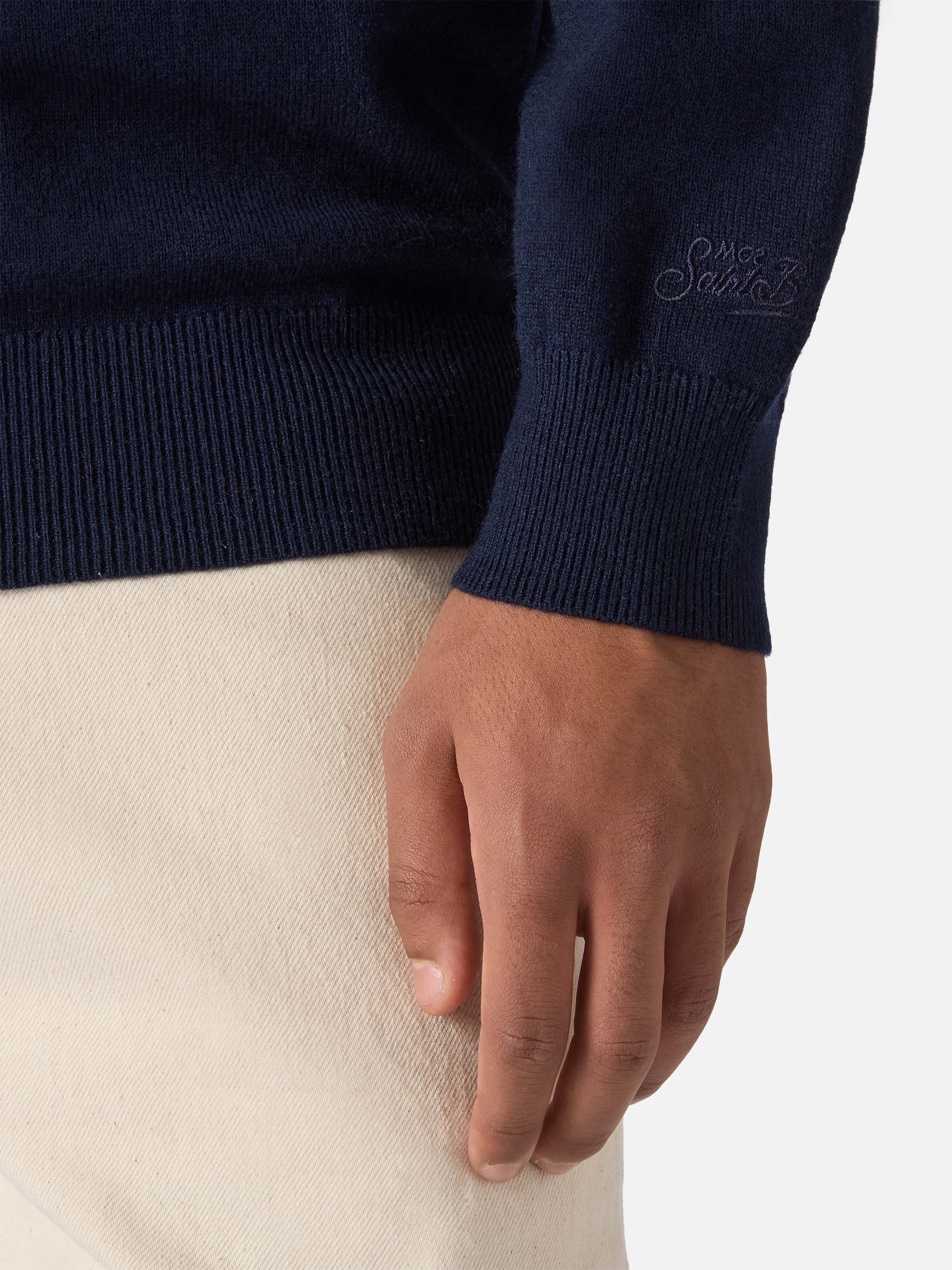 mc2-saint-barth-heron-light-girocollo-uomo-blu-vacanze-di-natale-special-edition image 3