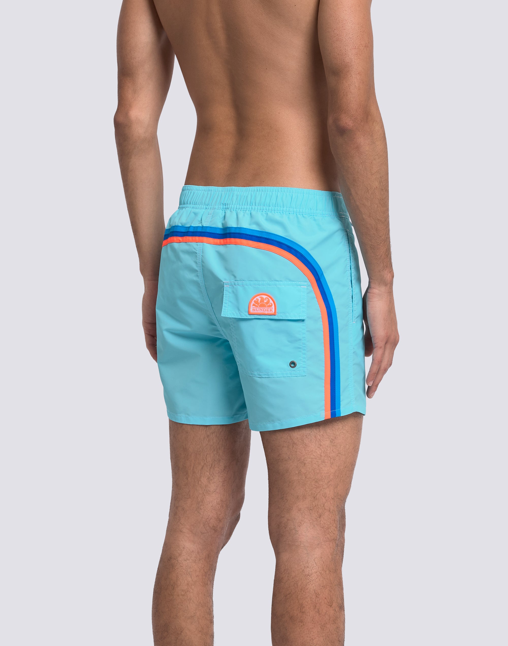 sundek-iconic-costume-mare-uomo-corto-taffeta-vita-semi-elasticata-35-cm image 5