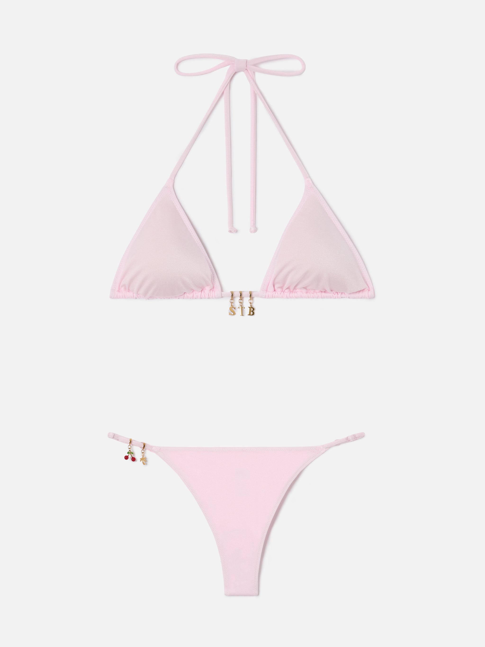 bikini-lezzy-da-donna-mc2-saint-barth-triangolo-in-tessuto-glossy-finish-rosa-co image 1