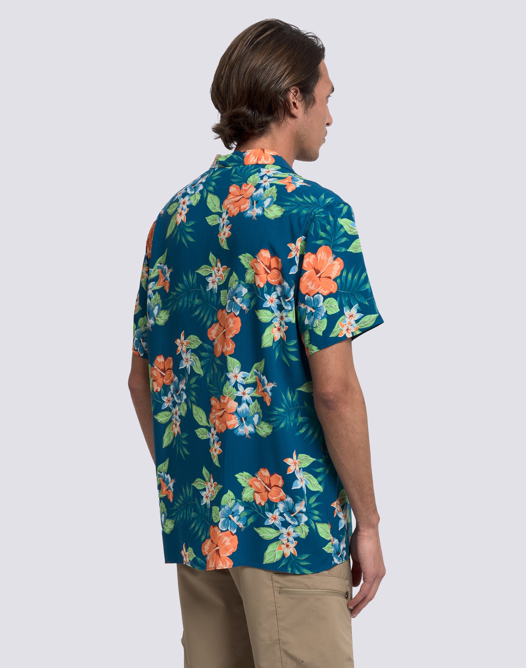 sundek-camicia-uomo-bowling-maniche-corte-viscosa-popeline-goldenwave image 5