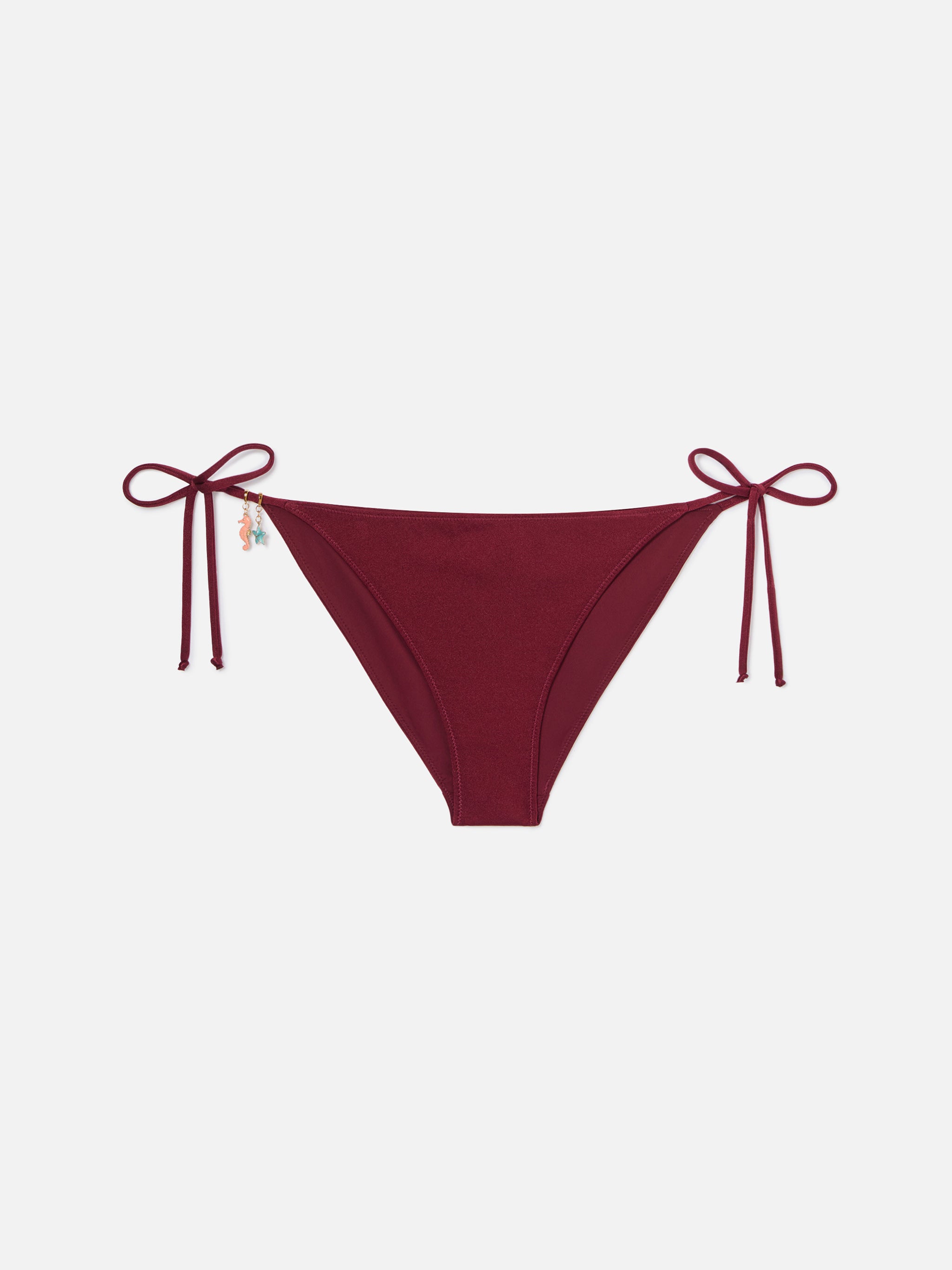 mc2-saint-barth-virgo-slip-mare-donna-bordeaux-glossy-con-charms image 1