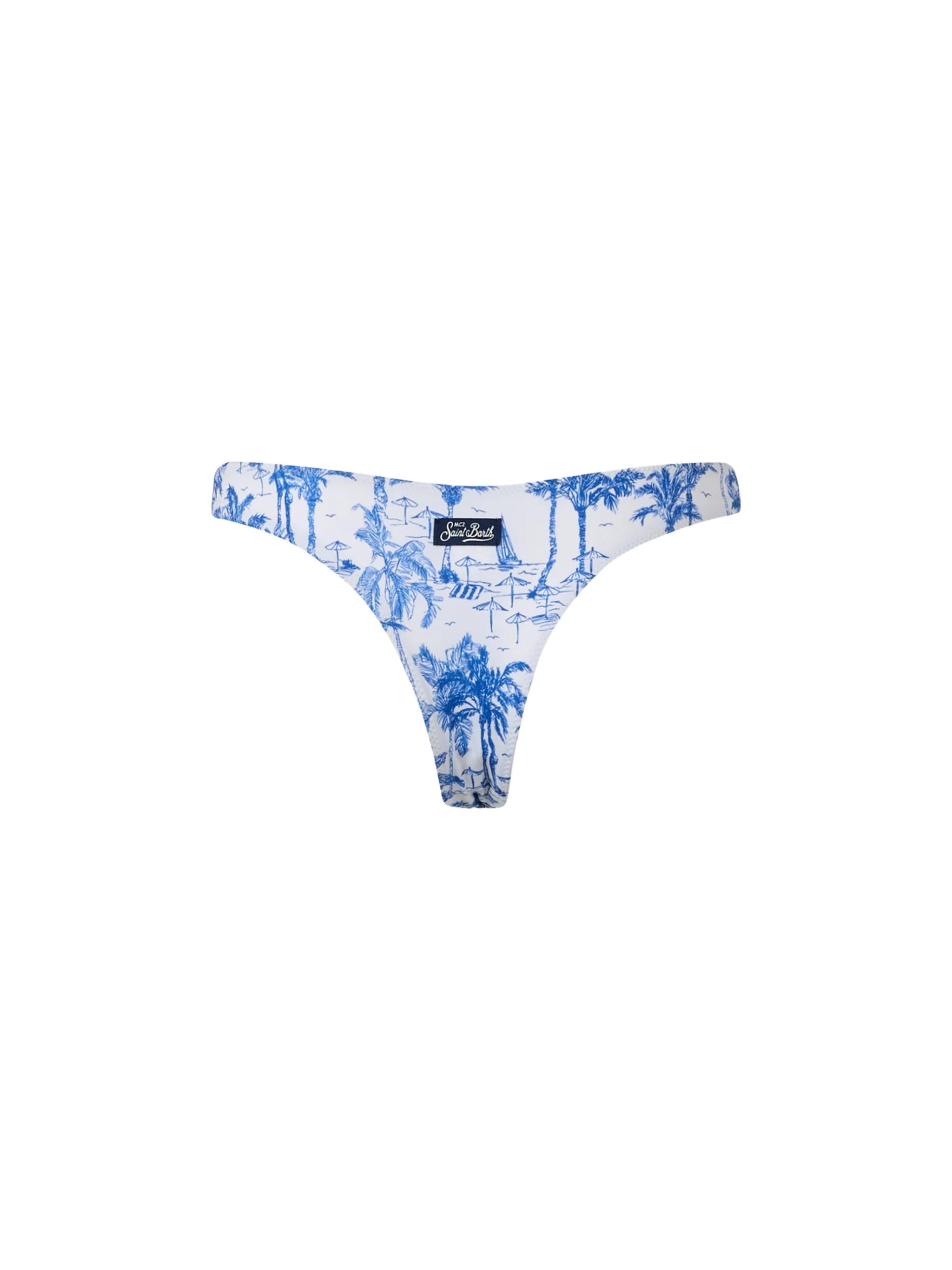 mc2-saint-barth-naomi-slip-mare-donna-toile-de-jouy-bianco image 2
