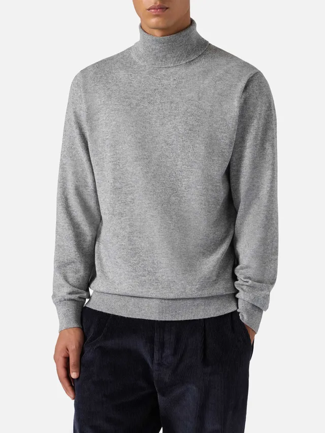 mc2-saint-barth-bond-dolcevita-uomo-in-lana-merino-e-cashmere-grigio-melange image 1