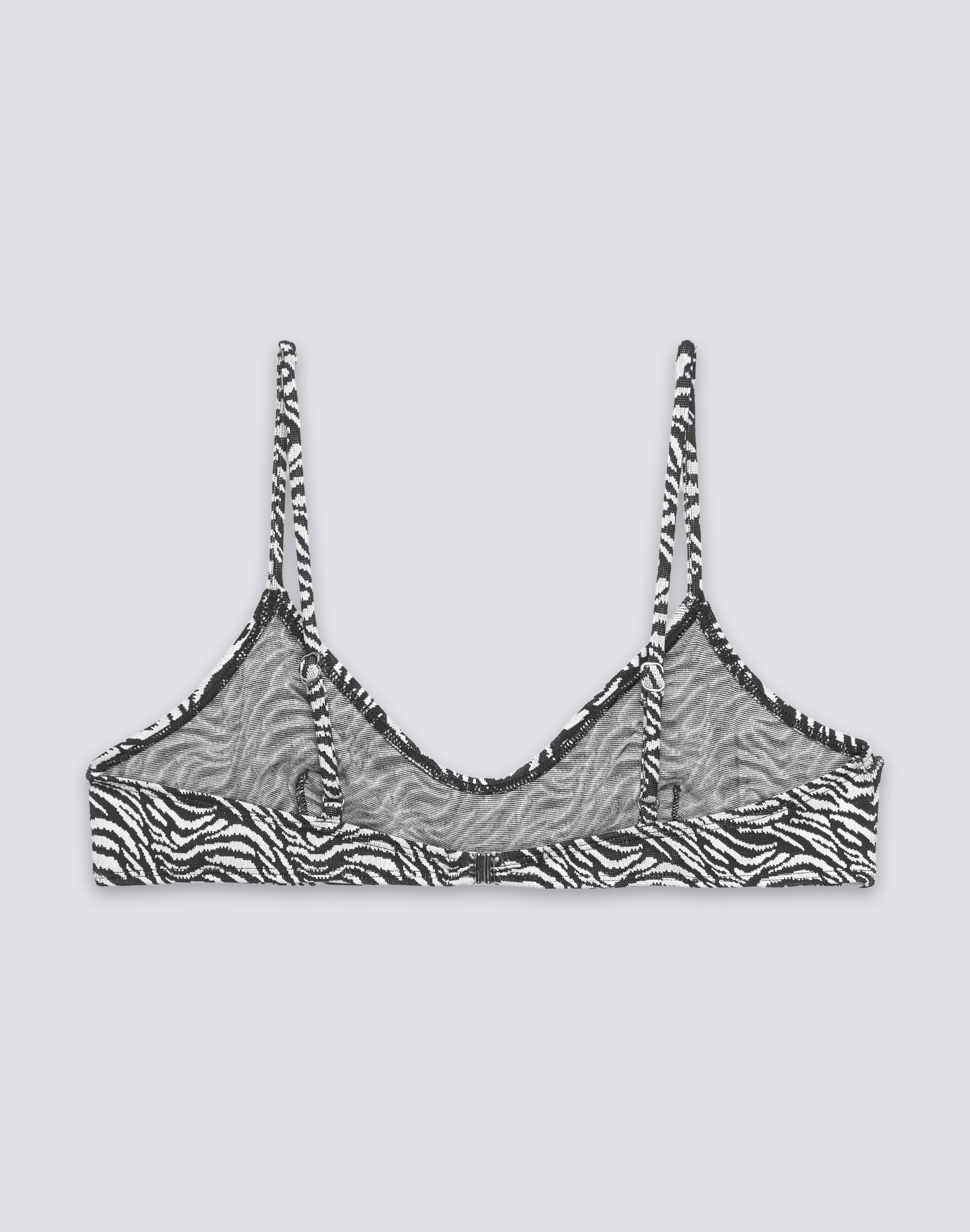 sundek-elodie-w617ktl86zs-bikini-top-bralette-donna-zebrato-jacquard image 2