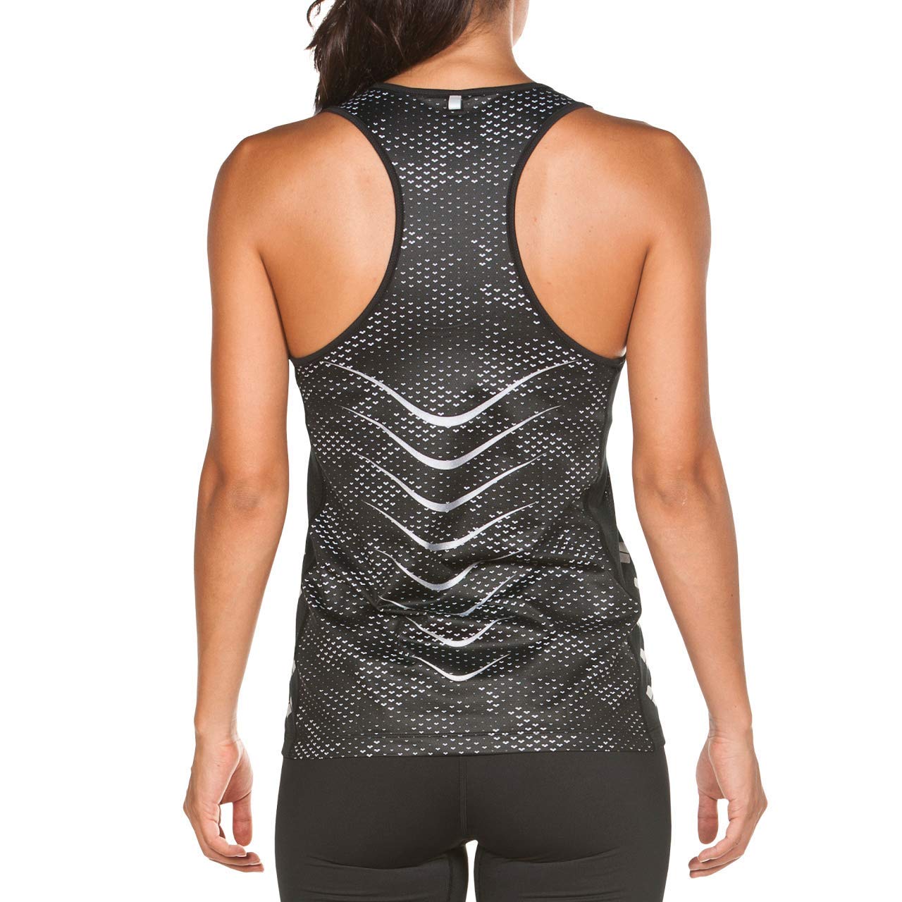 arena-w-run-tank-top-canotta-donna-camou-black-white-xl image 7