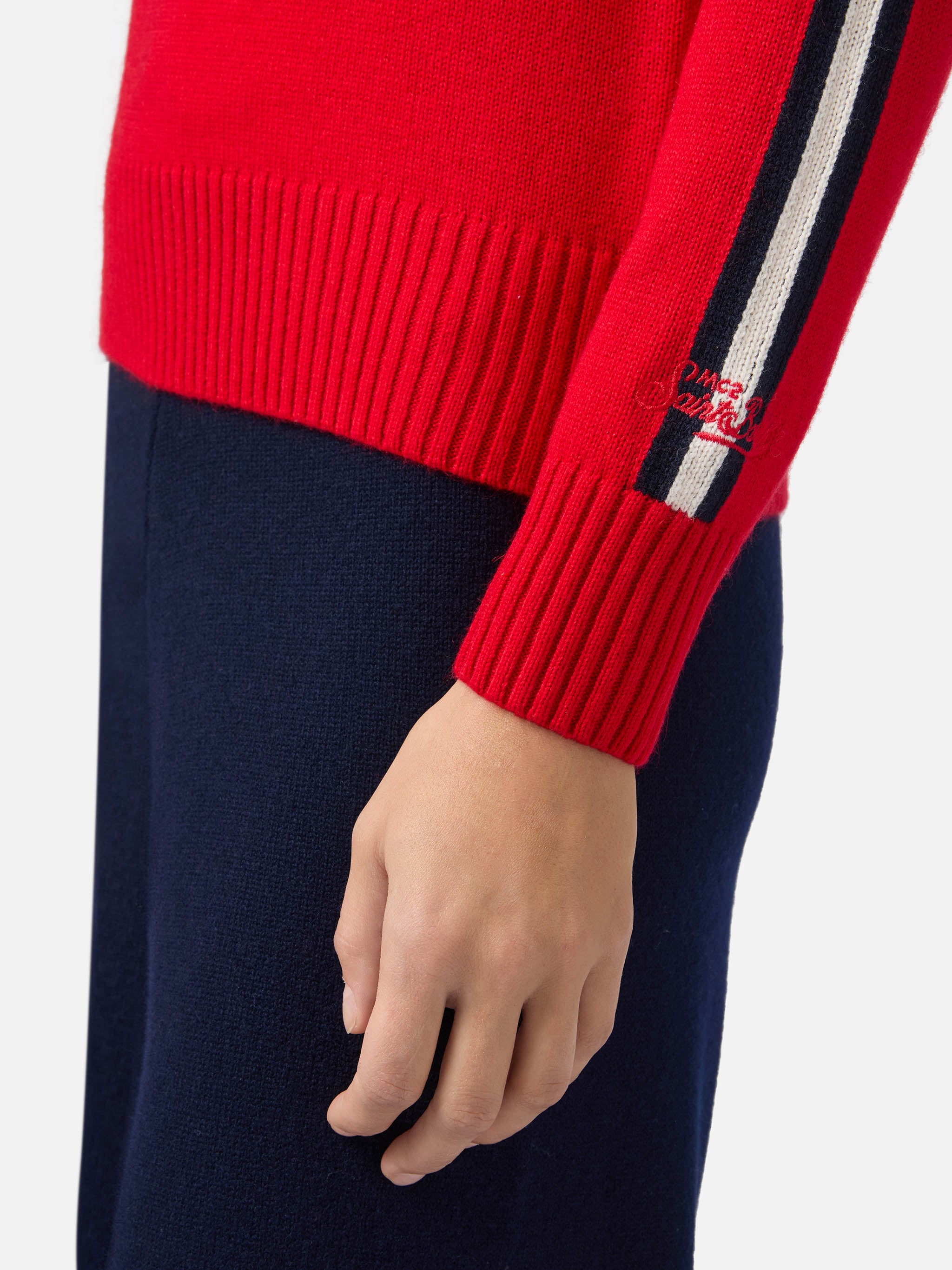 mc2-saint-barth-lupetto-peak-in-misto-cashmere-rosso-con-strass-apres-ski-queen image 4