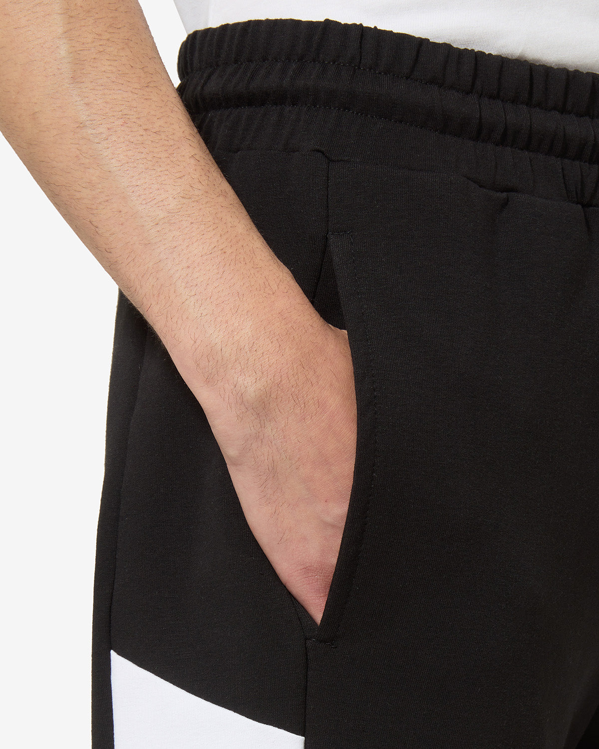 australian-icon-short-pantaloncino-in-felpa-nero-made-in-italy image 4