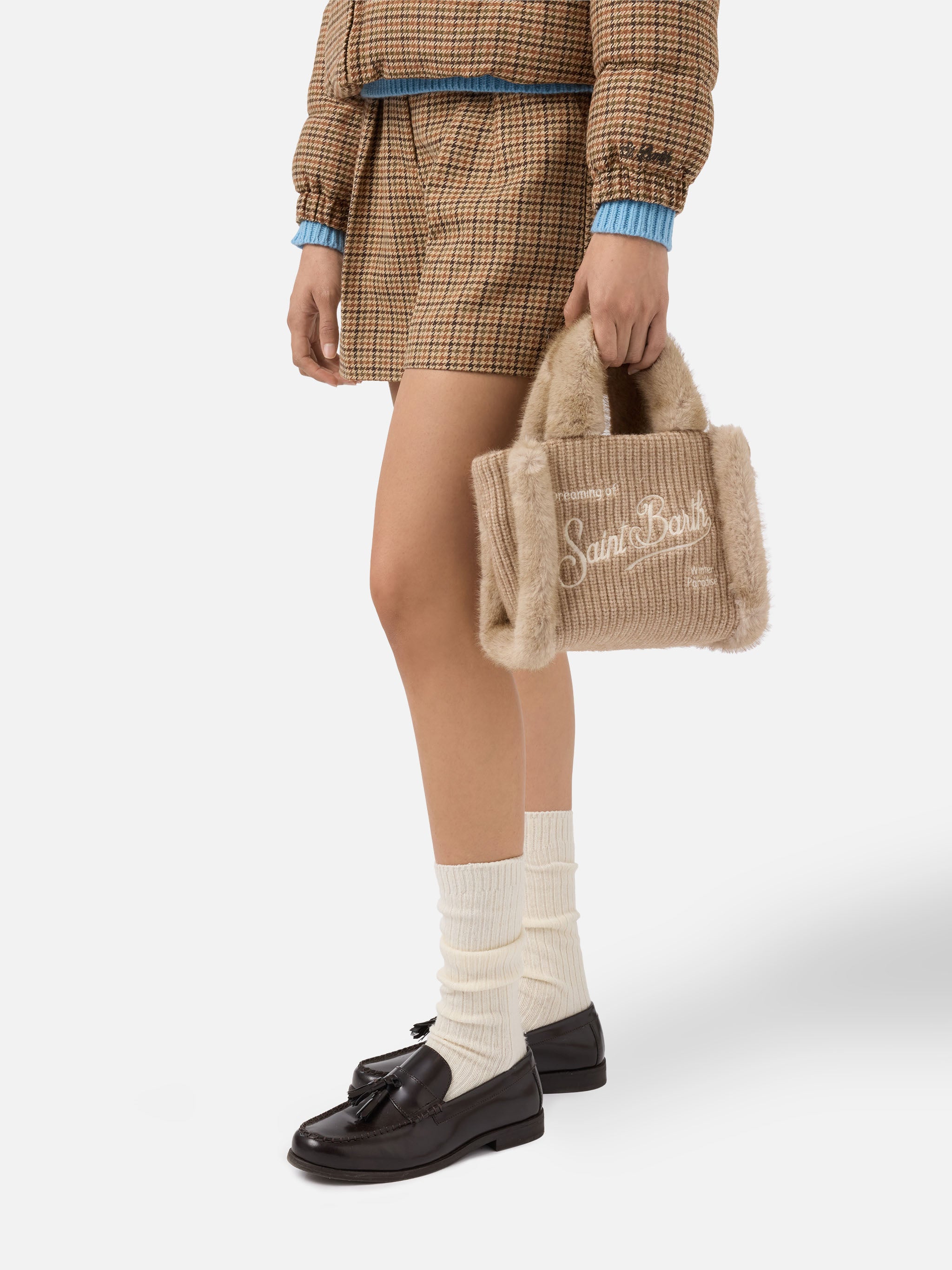 mc2-saint-barth-borsa-vanity-mini-shearling-rib-misto-lana-beige-19x18x9-cm image 2