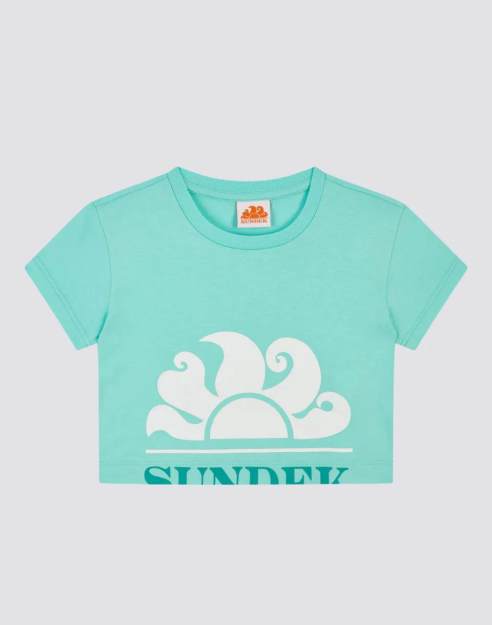 sundek-mini-t-shirt-crop-bambina image 1