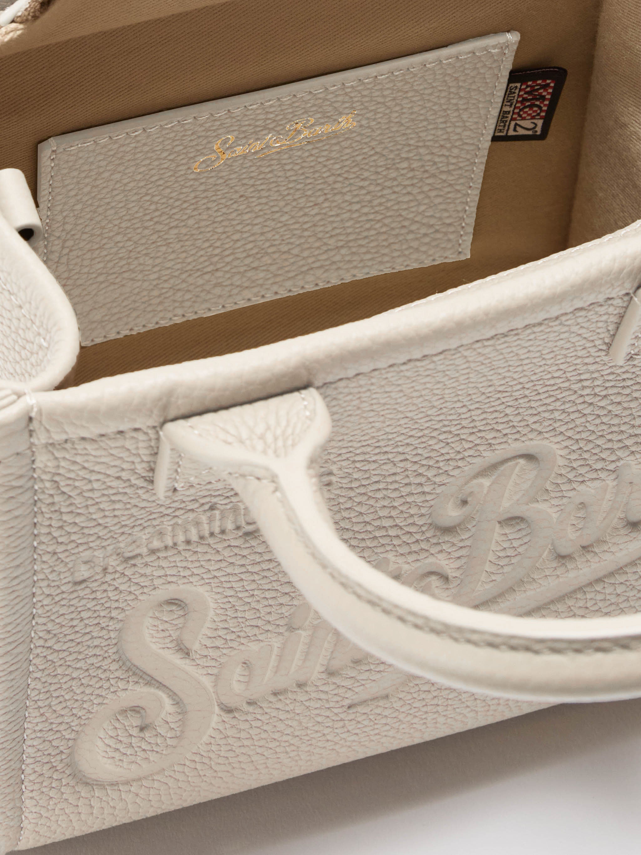 mc2-saint-barth-vanity-bag-mini-borsa-pelle-martellata-bianca-18x16x10-cm image 3