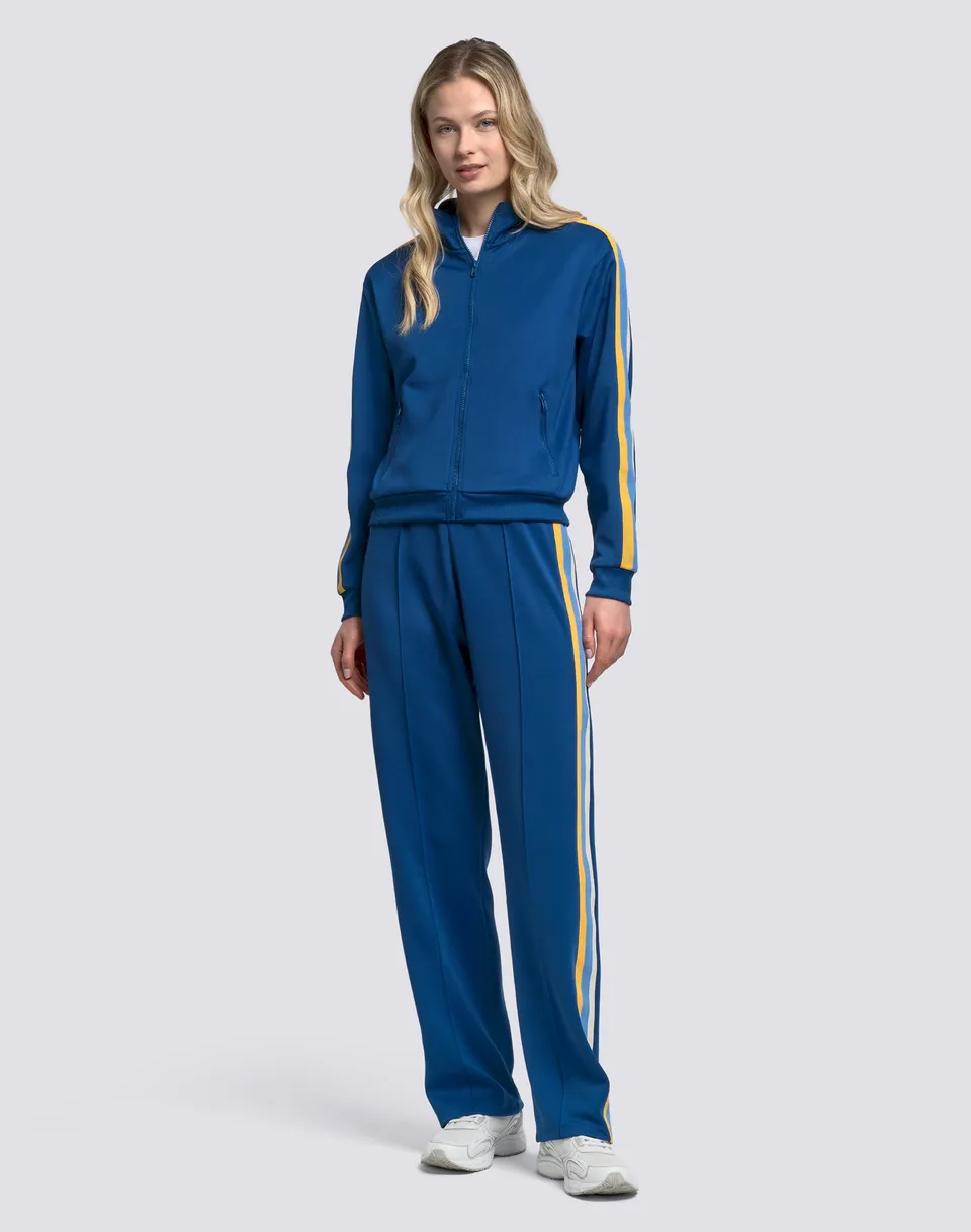 sundek-pantaloni-tuta-donna-scuba-taglio-dritto-con-arcobaleno-laterale image 1