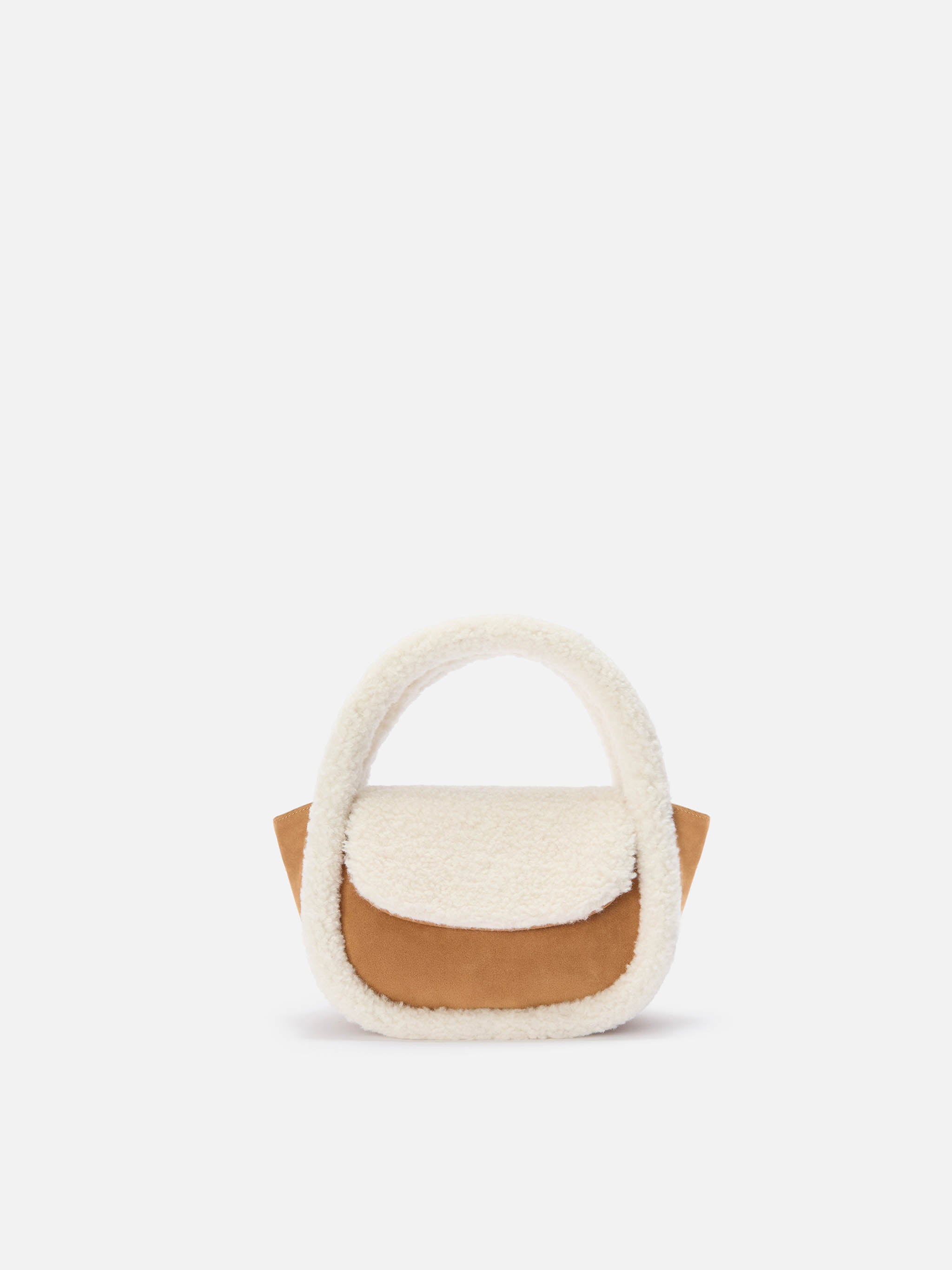 mc2-saint-barth-borsa-gilda-mutton-in-tessuto-effetto-suede-beige-con-dettagli-s image 1