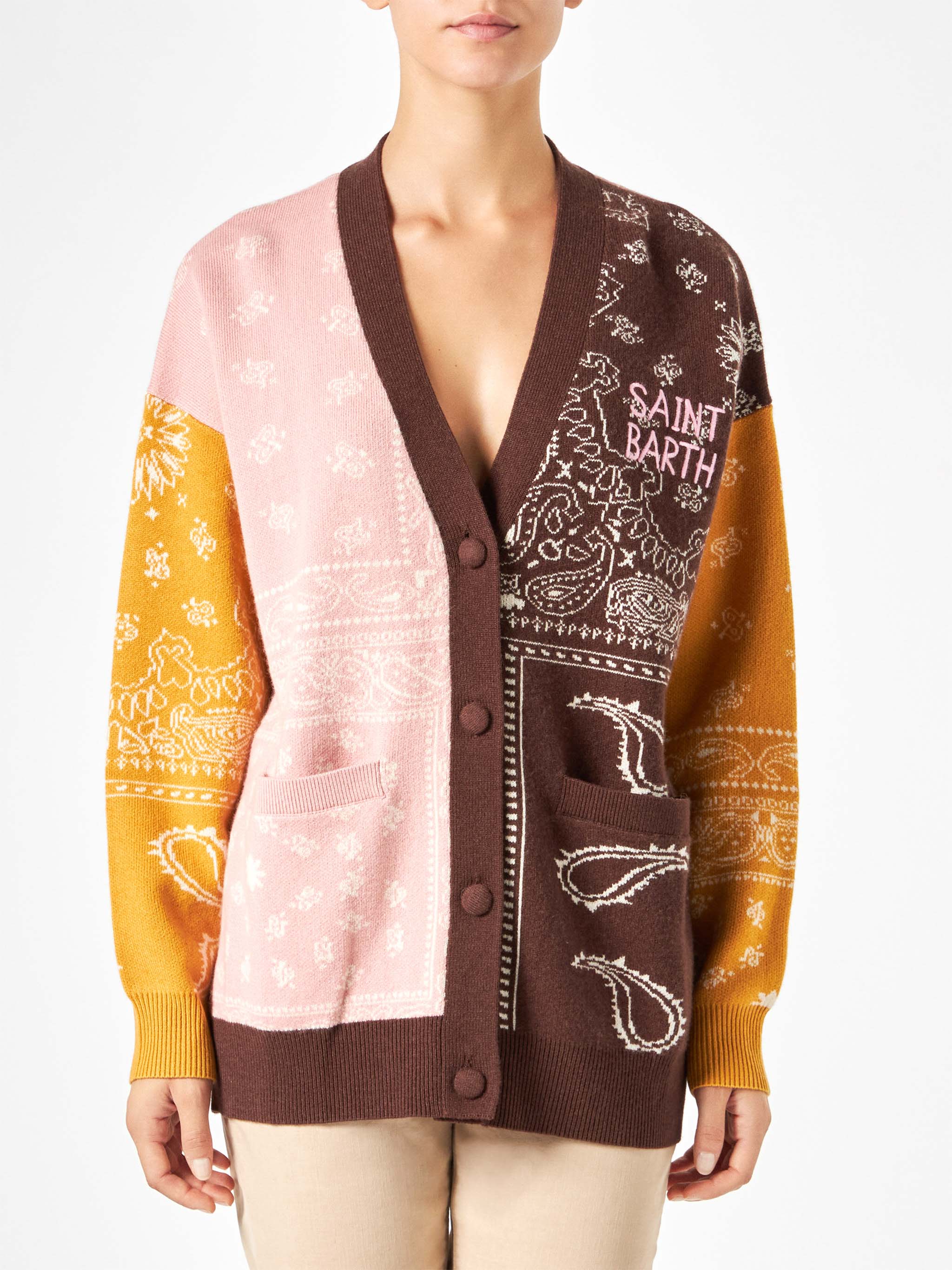 mc2-saint-barth-cardigan-chloe-in-misto-cashmere-stampa-bandana-multicolor image 1