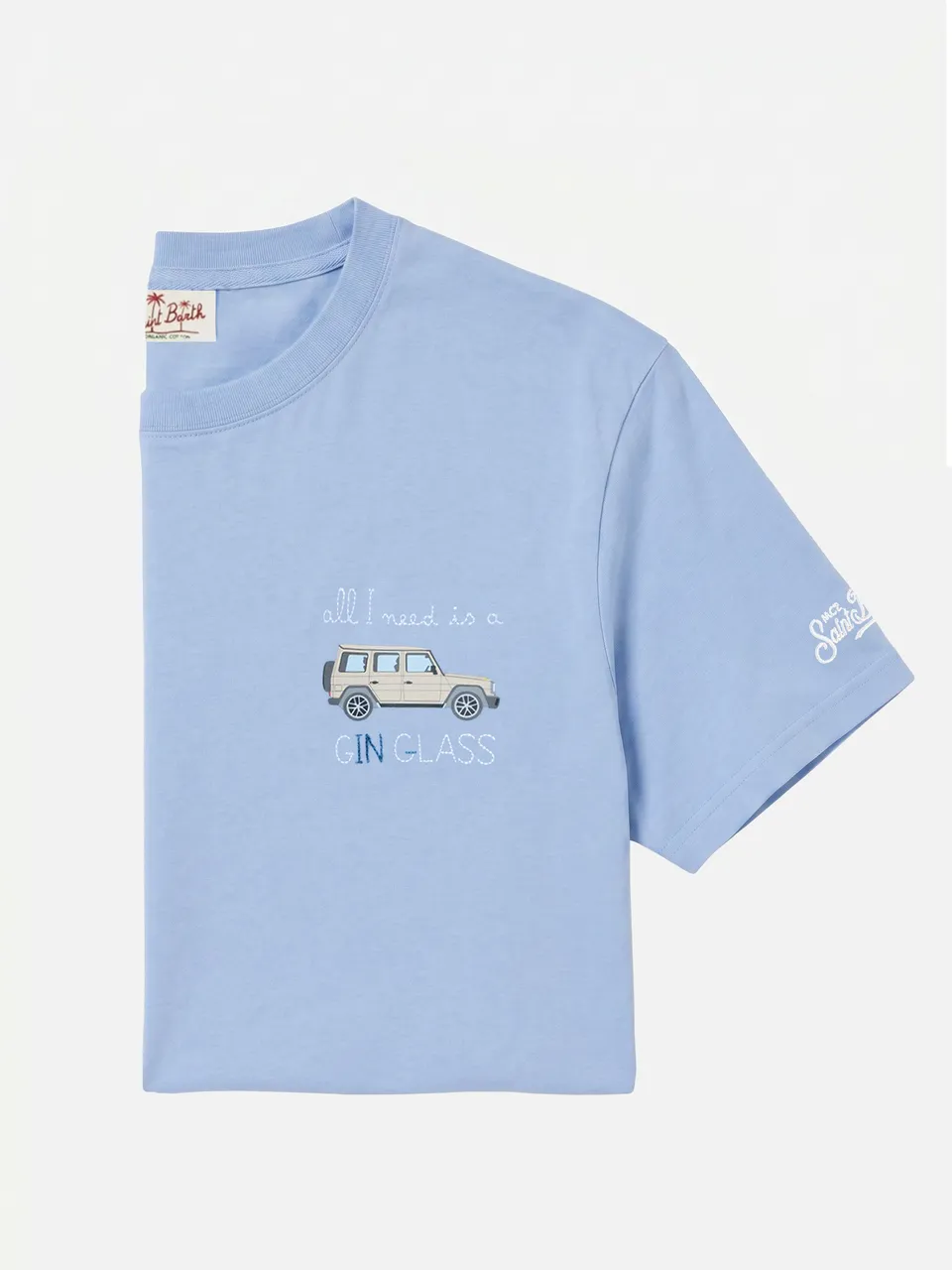 mc2-saint-barth-t-shirt-portofino-azzurro-polvere-con-ricamo-all-i-need-is-a-g-i image 1