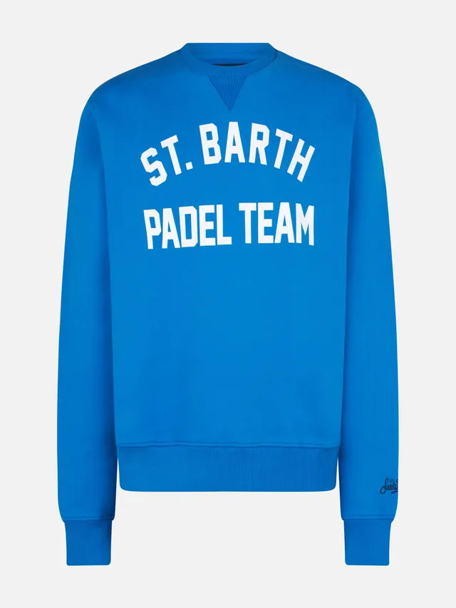 mc2-saint-barth-felpa-uomo-st-barth-padel-team-blu-in-cotone image 1