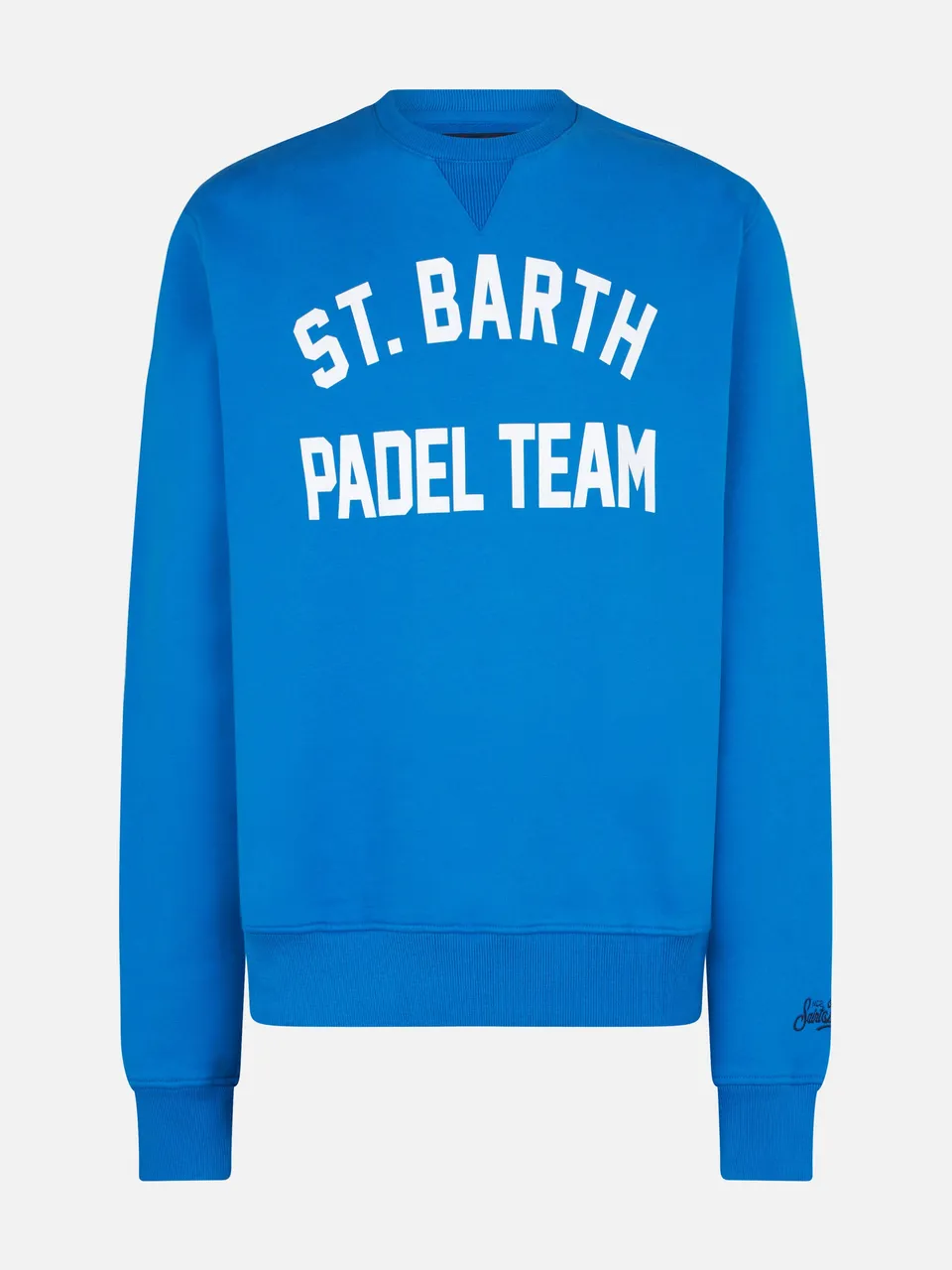 mc2-saint-barth-felpa-uomo-st-barth-padel-team-blu-in-cotone image 1