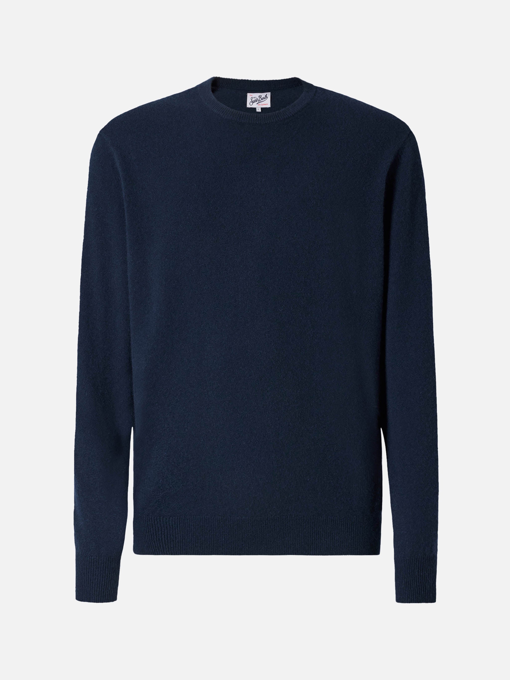 mc2-saint-barth-maglione-uomo-regent-girocollo-blu-notte-100-cashmere image 5