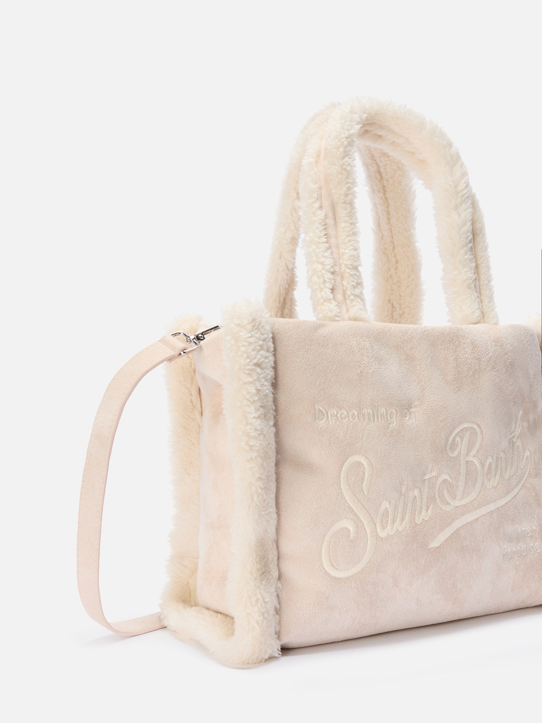 mc2-saint-barth-borsa-colette-shearling-ghiaccio-compatta-con-tracolla-removibil image 3