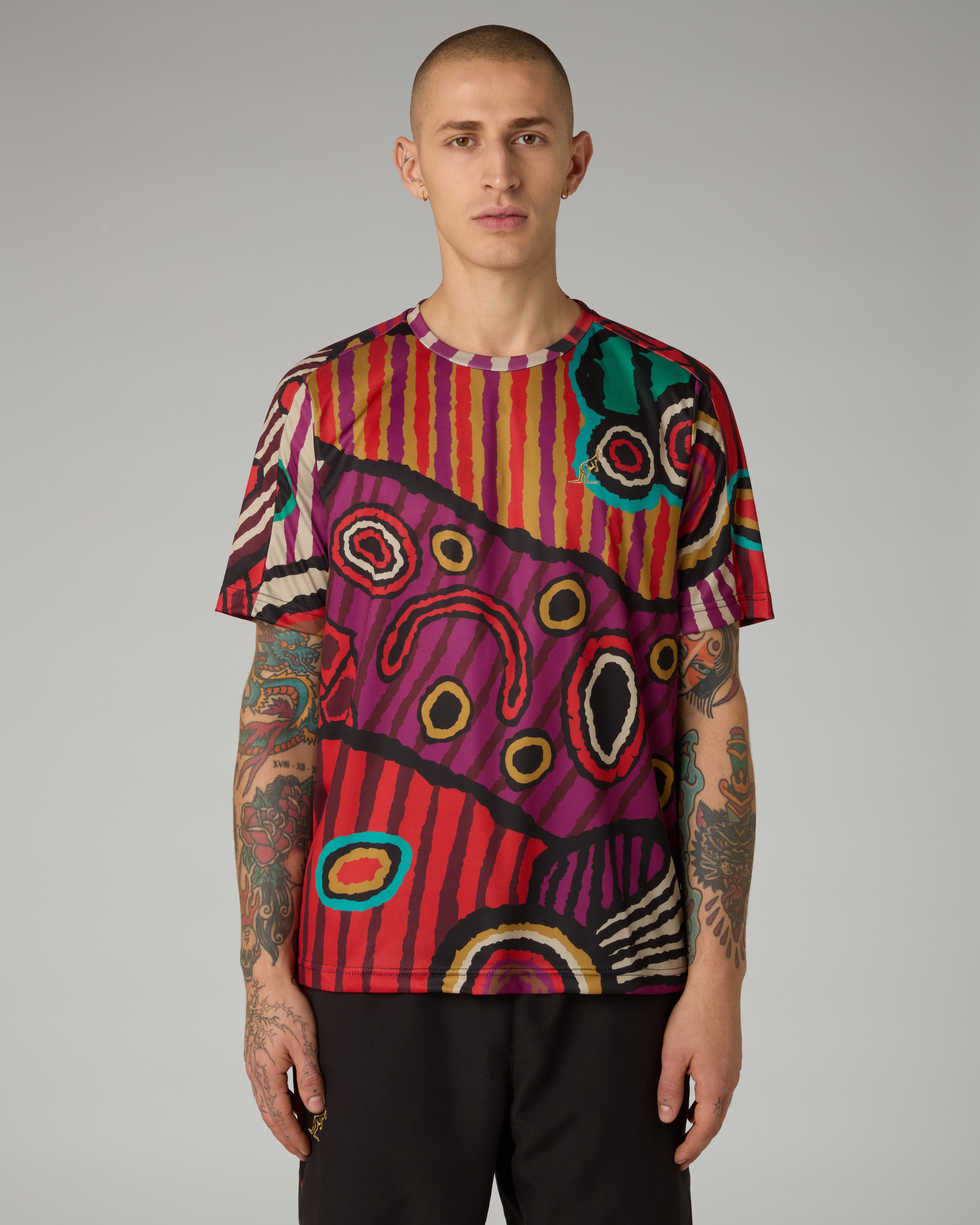 australian-jagera-t-shirt-in-tessuto-ace-bordeaux image 1