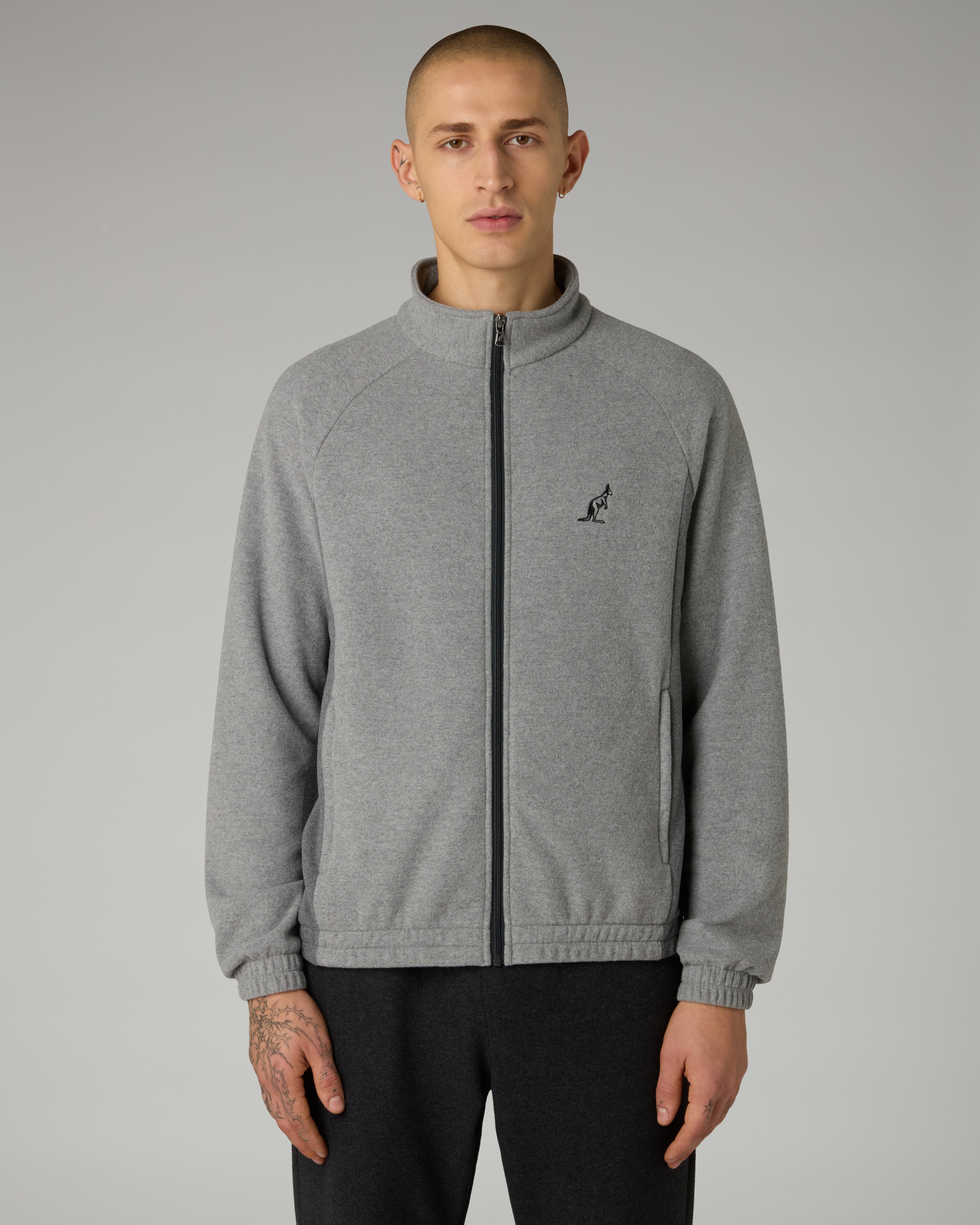 australian-legacy-tracksuit-tuta-grigio-melange-in-softech image 3