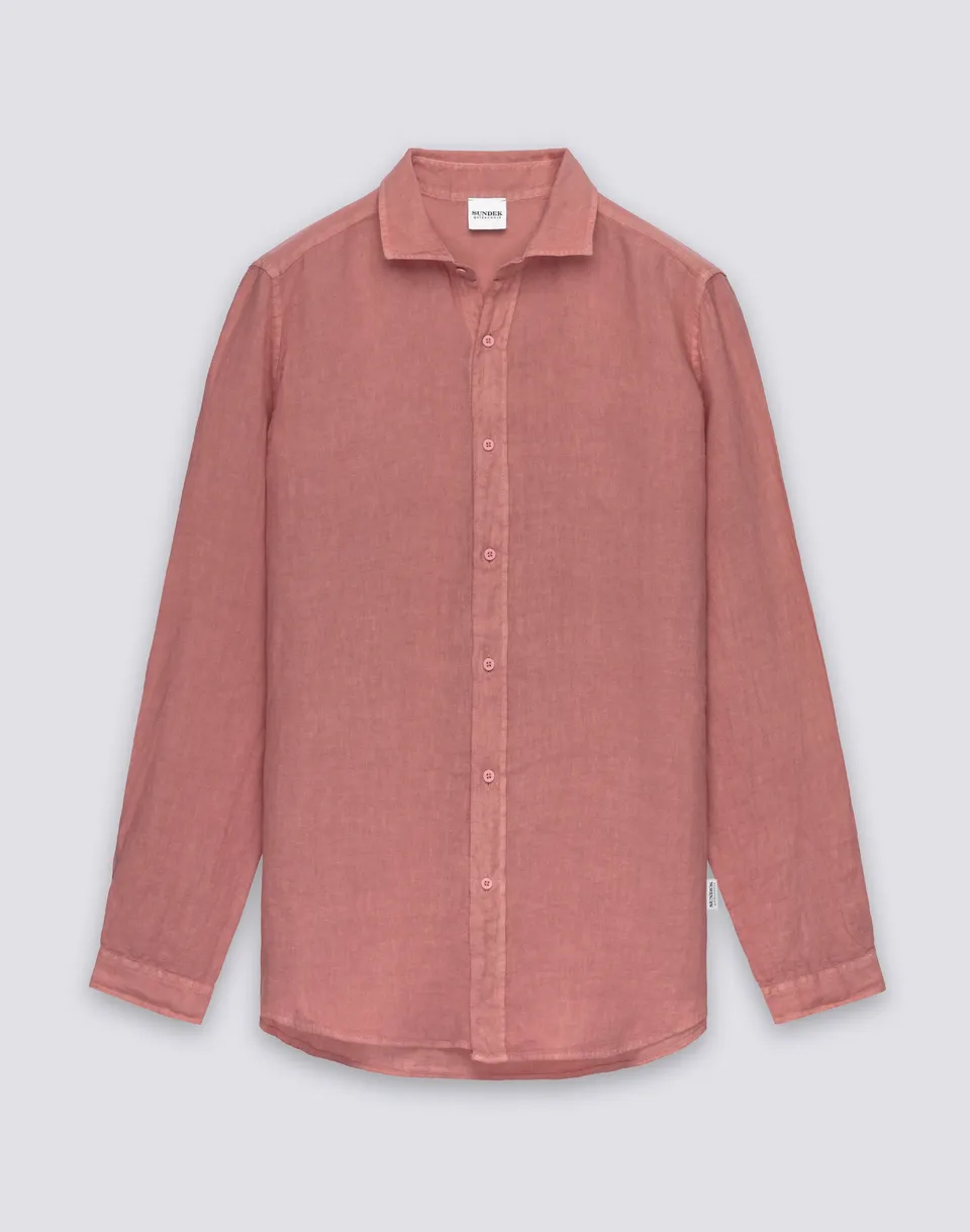 sundek-gm820shli5tc-goldenwave-camicia-uomo-in-lino-tinto-capo-regular image 1
