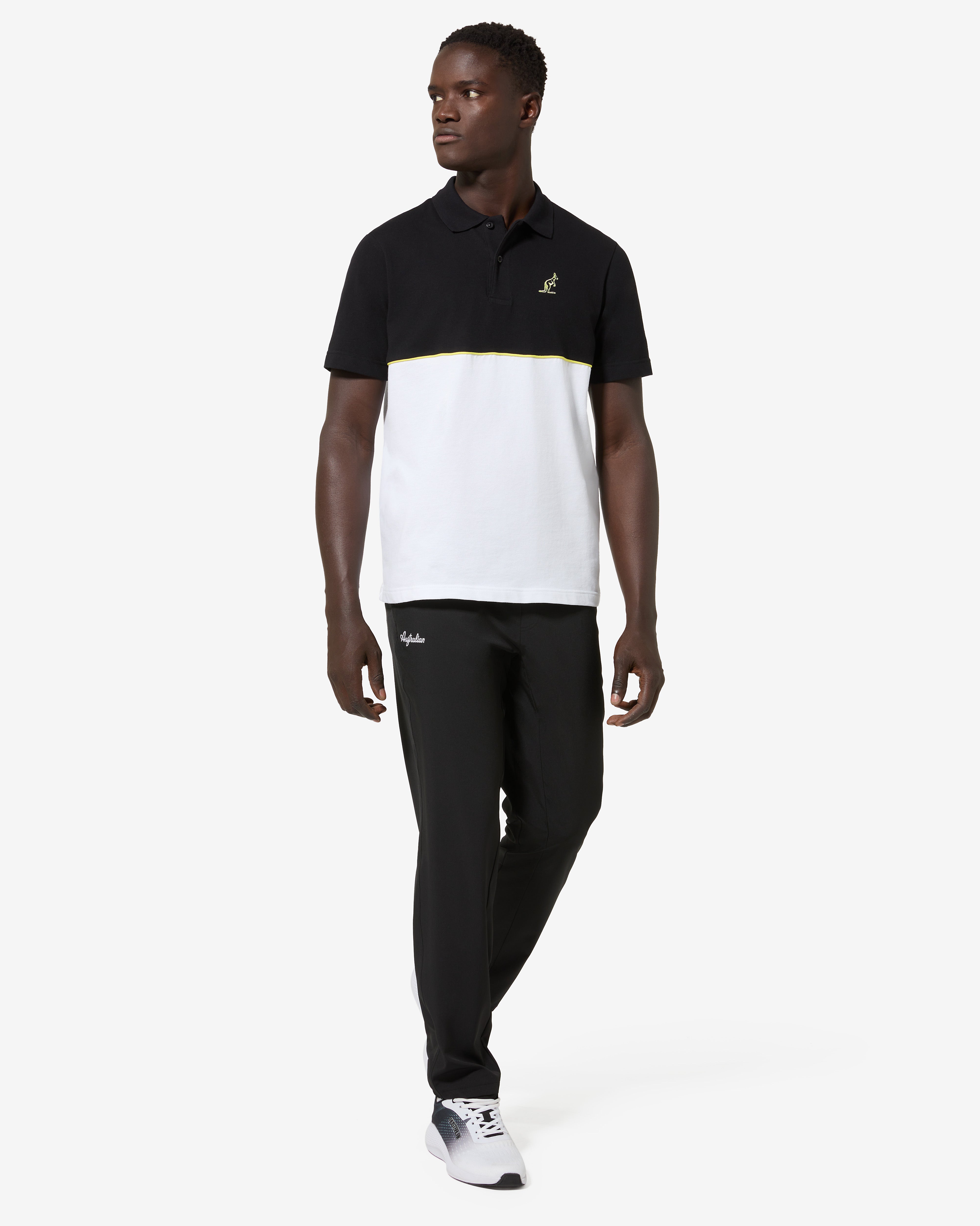 australian-vinyl-polo-shirt-nera-polo-in-piquet-elasticizzato image 2