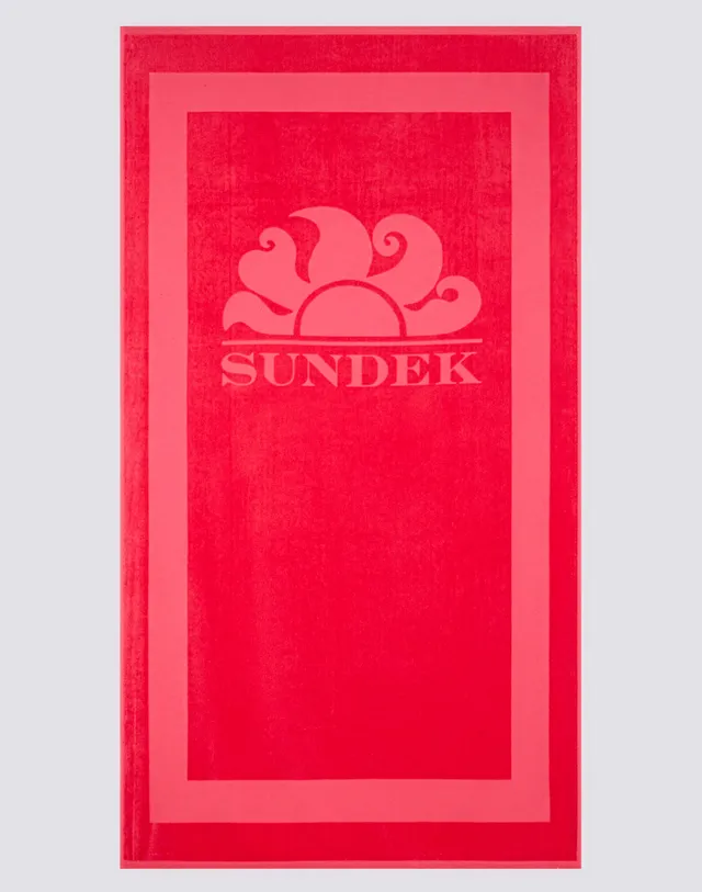 sundek-telo-mare-spugna-jacquard-con-logo-e-cornice-emboss image 1