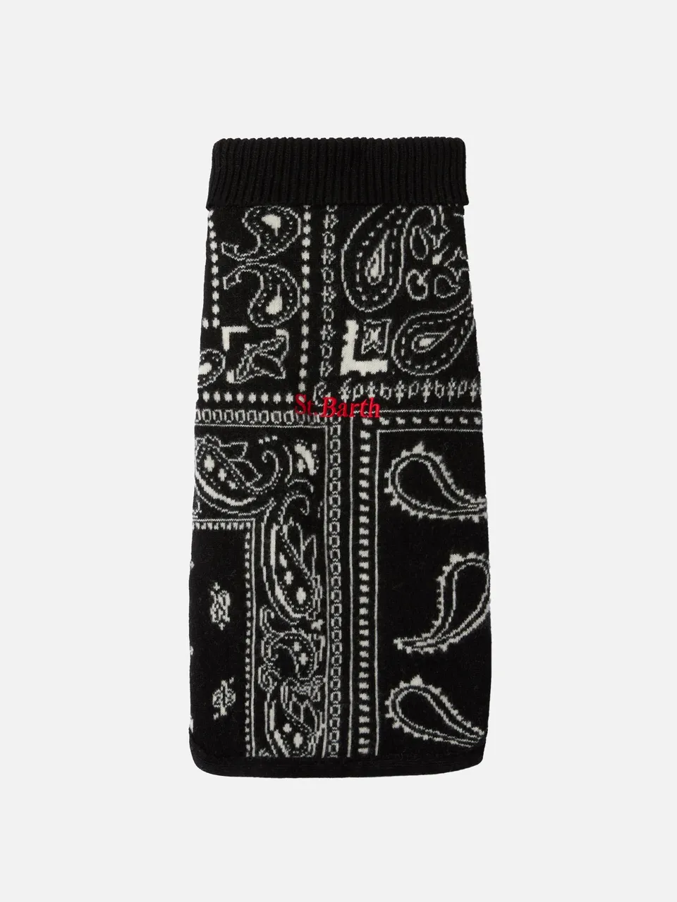 mc2-saint-barth-maglioncino-cane-dolcevita-stampa-bandana-nero image 1