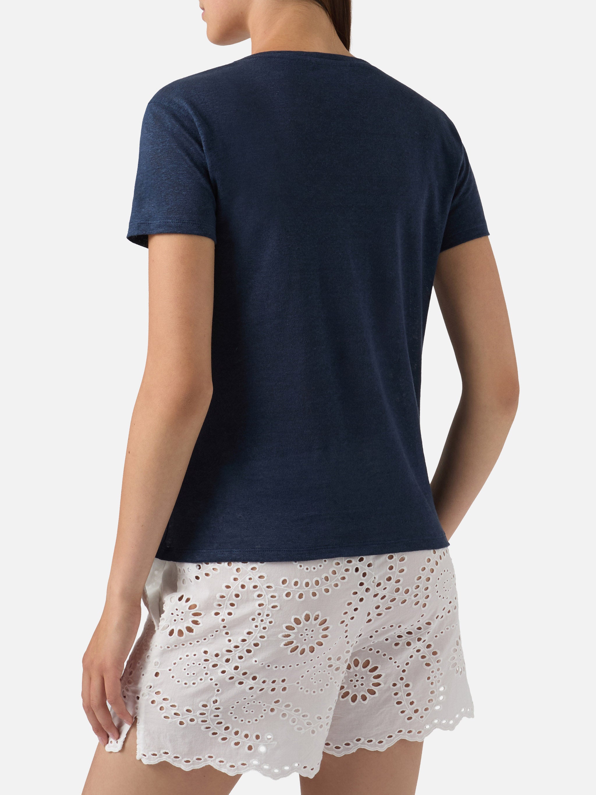mc2-saint-barth-t-shirt-eloise-in-lino-blu-con-logo-ricamato image 4