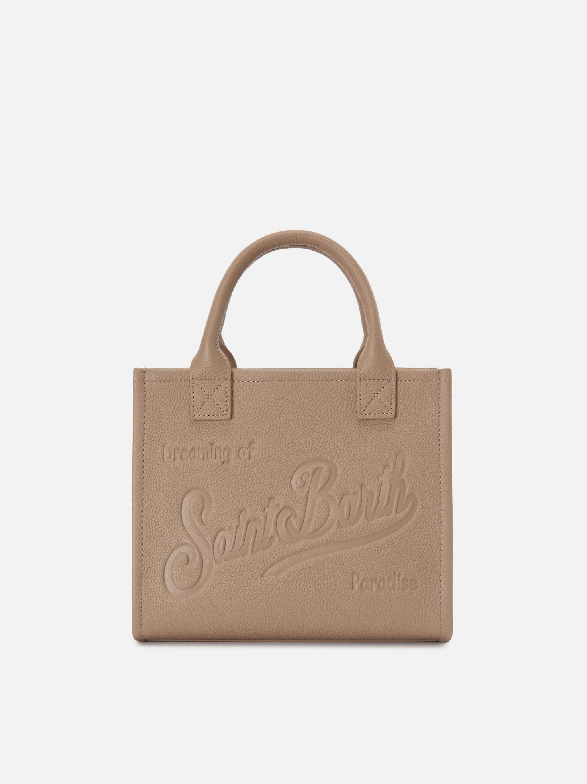 mc2-saint-barth-borsa-vanity-medium-pelle-martellata-beige image 1
