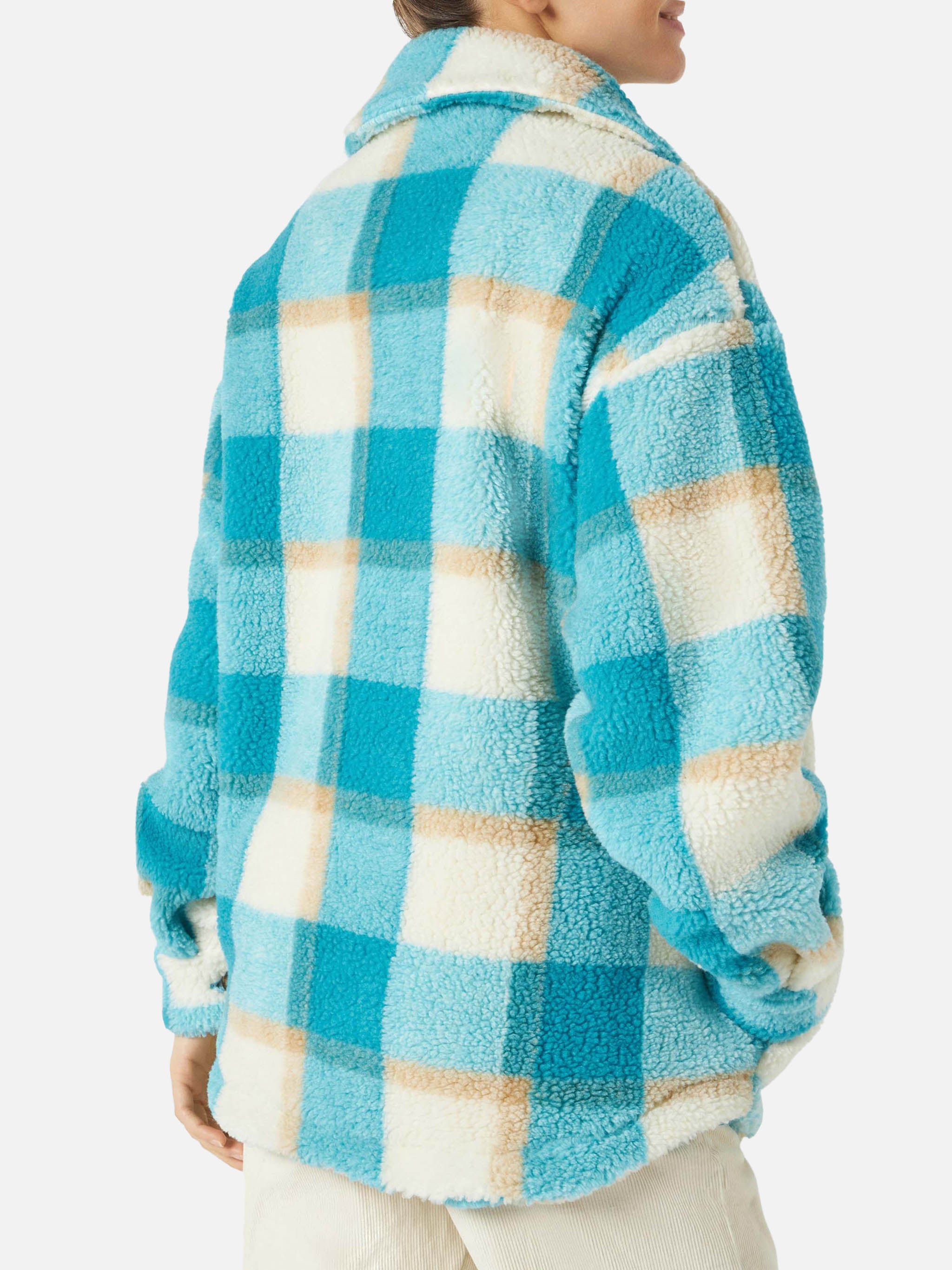 mc2-saint-barth-elys-overshirt-donna-in-sherpa-fantasia-tartan image 3