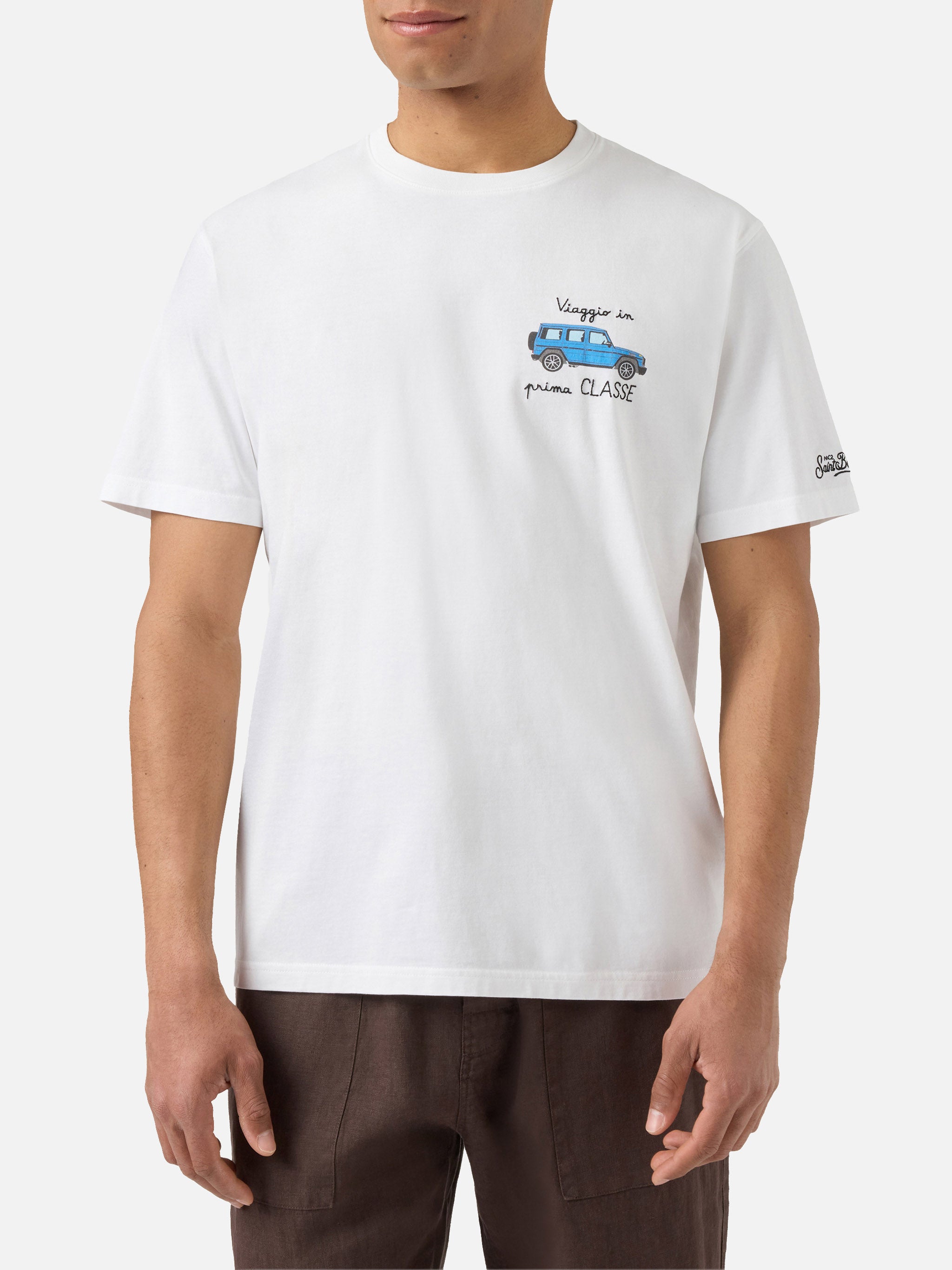 mc2-saint-barth-portofino-t-shirt-bianca-uomo-cotone-ricamo-viaggio-in-prima-cla image 3