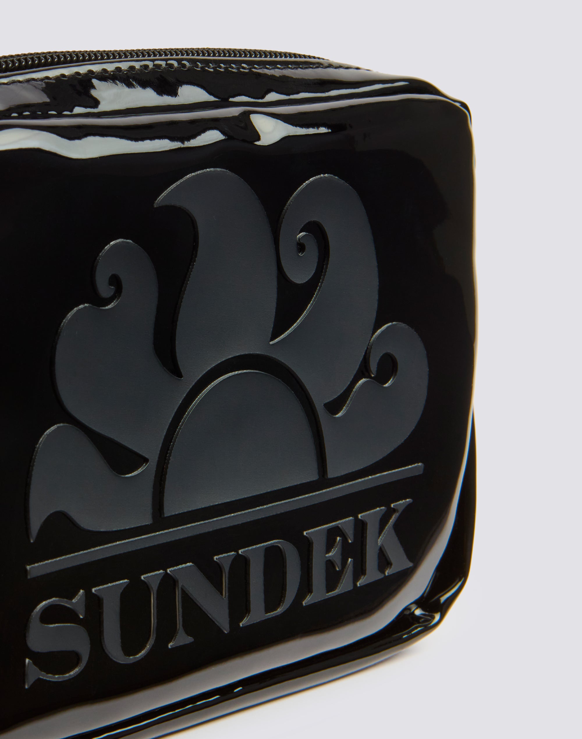 sundek-boston-pochette-shiny-da-donna-con-zip-e-asola-passamano image 2