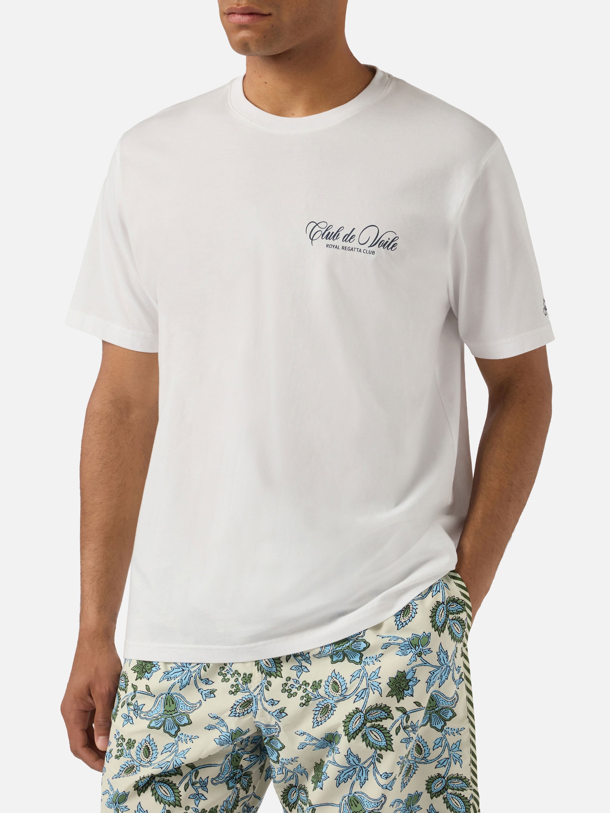 mc2-saint-barth-t-shirt-portland-bianca-con-stampa-club-de-voile-uomo image 2