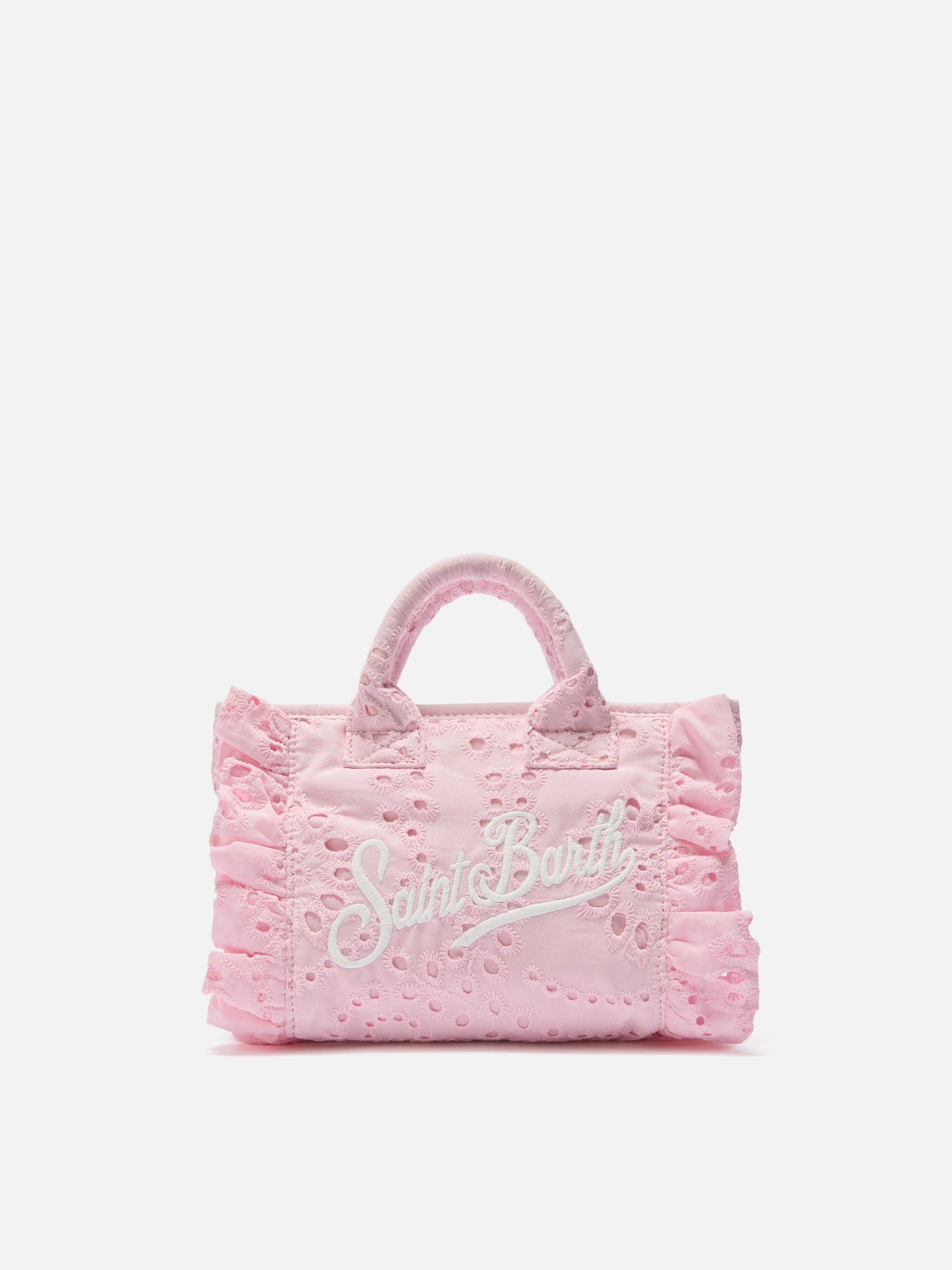 mc2-saint-barth-borsa-vanity-mini-volant-in-cotone-sangallo-rosa image 1