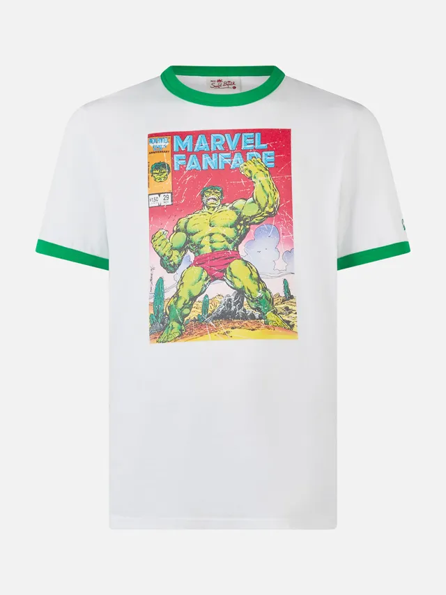 mc2-saint-barth-t-shirt-dean-special-edition-marvel-hulk-bianco-e-verde image 1