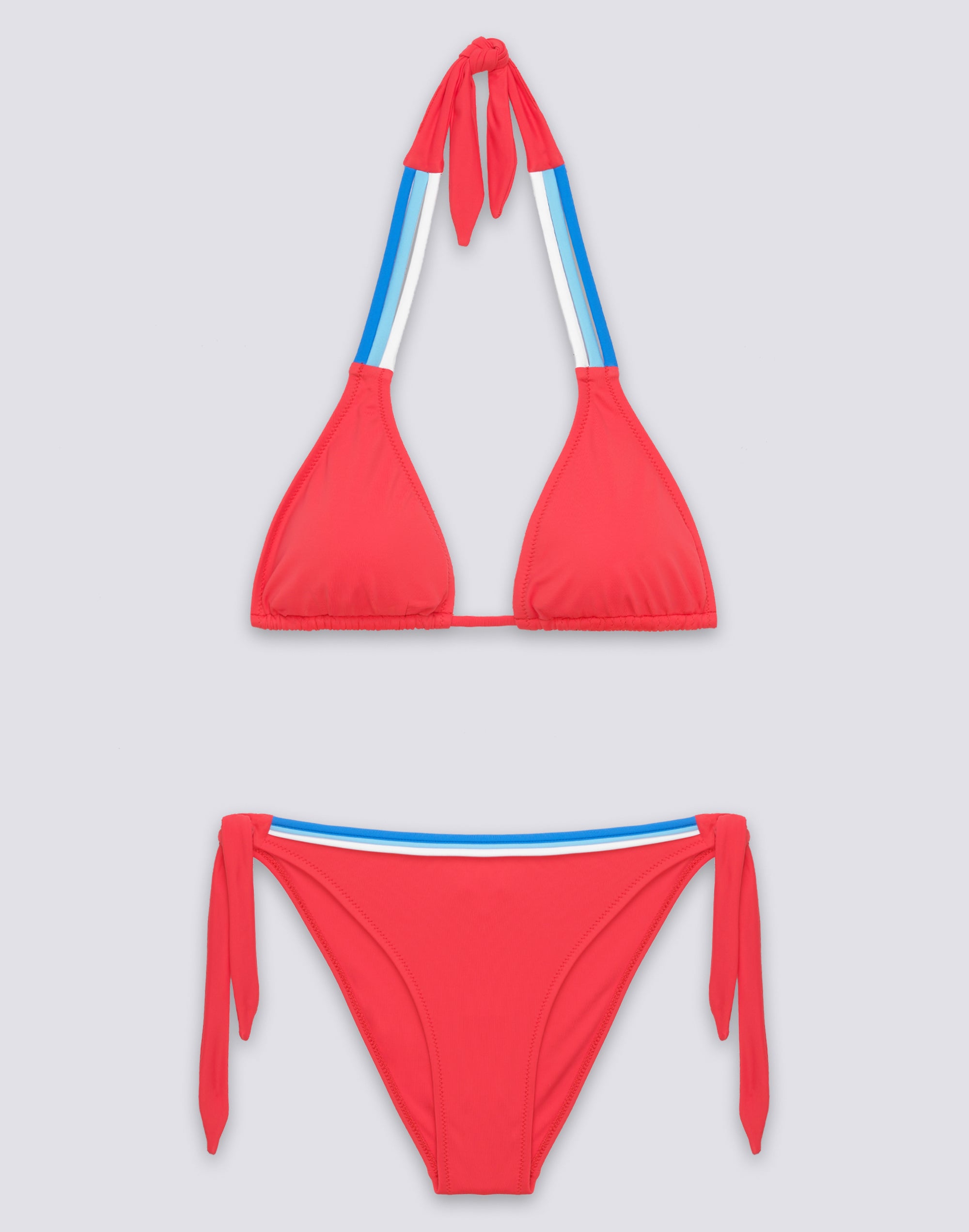 sundek-american-bikini-triangolo-ampio-imbottito-e-slip-regolabile-tricolore image 1