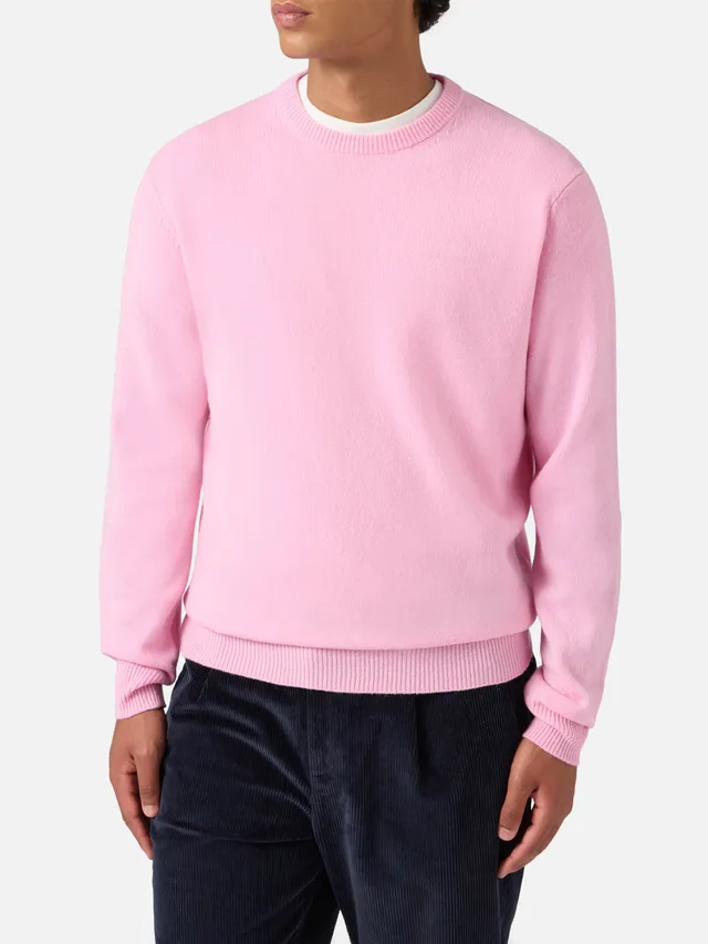 mc2-saint-barth-regent-maglione-100-lambswool-rosa-uomo image 1