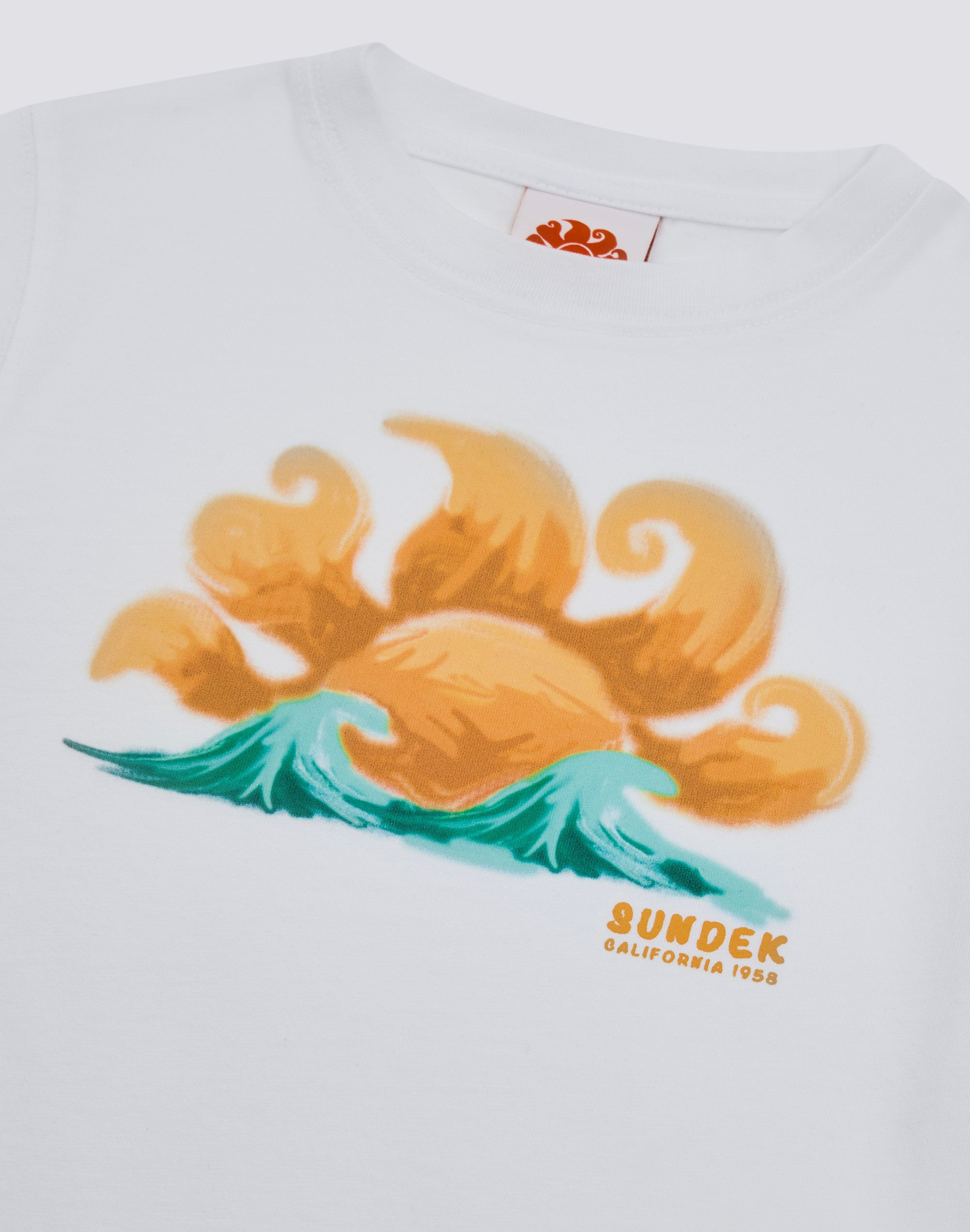 sundek-t-shirt-bambino-manica-corta-stampa-sole-regular image 3